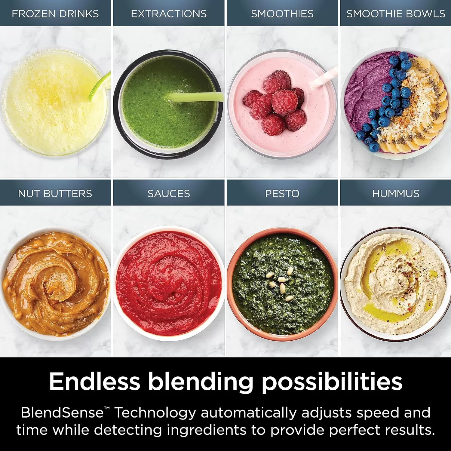 Ninja TB301 Detect Duo Power Blender Pro + Single Serve, BlendSense Technology, Black