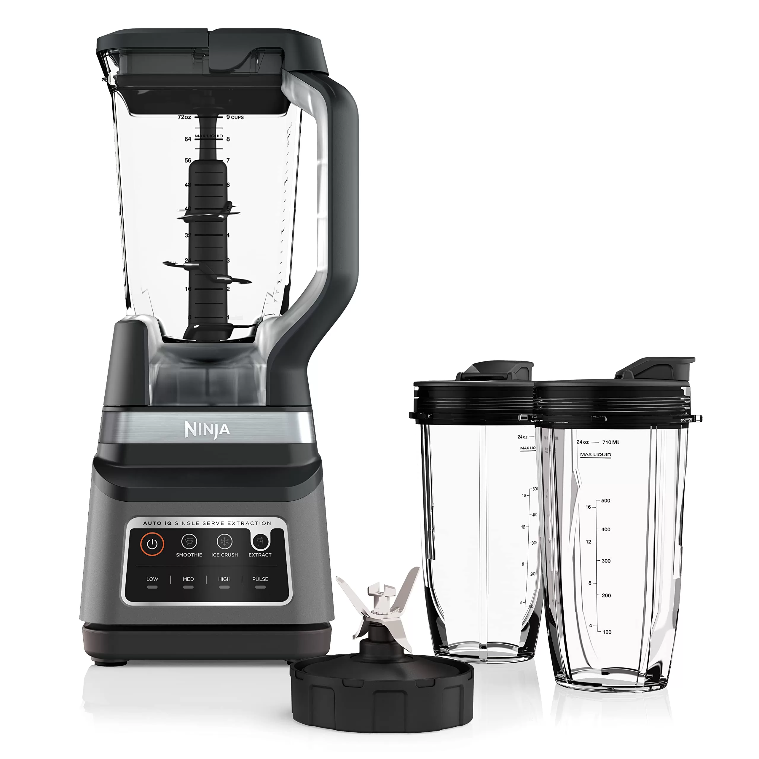 Ninja BN751 Professional Plus DUO Blender, 1400 Peak Watts, 3 Auto-IQ Programs for Smoothies, Black