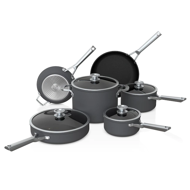 Ninja C59500 Foodi NeverStick Premium Anti-Scratch Nest System, 10-Piece Cookware Set