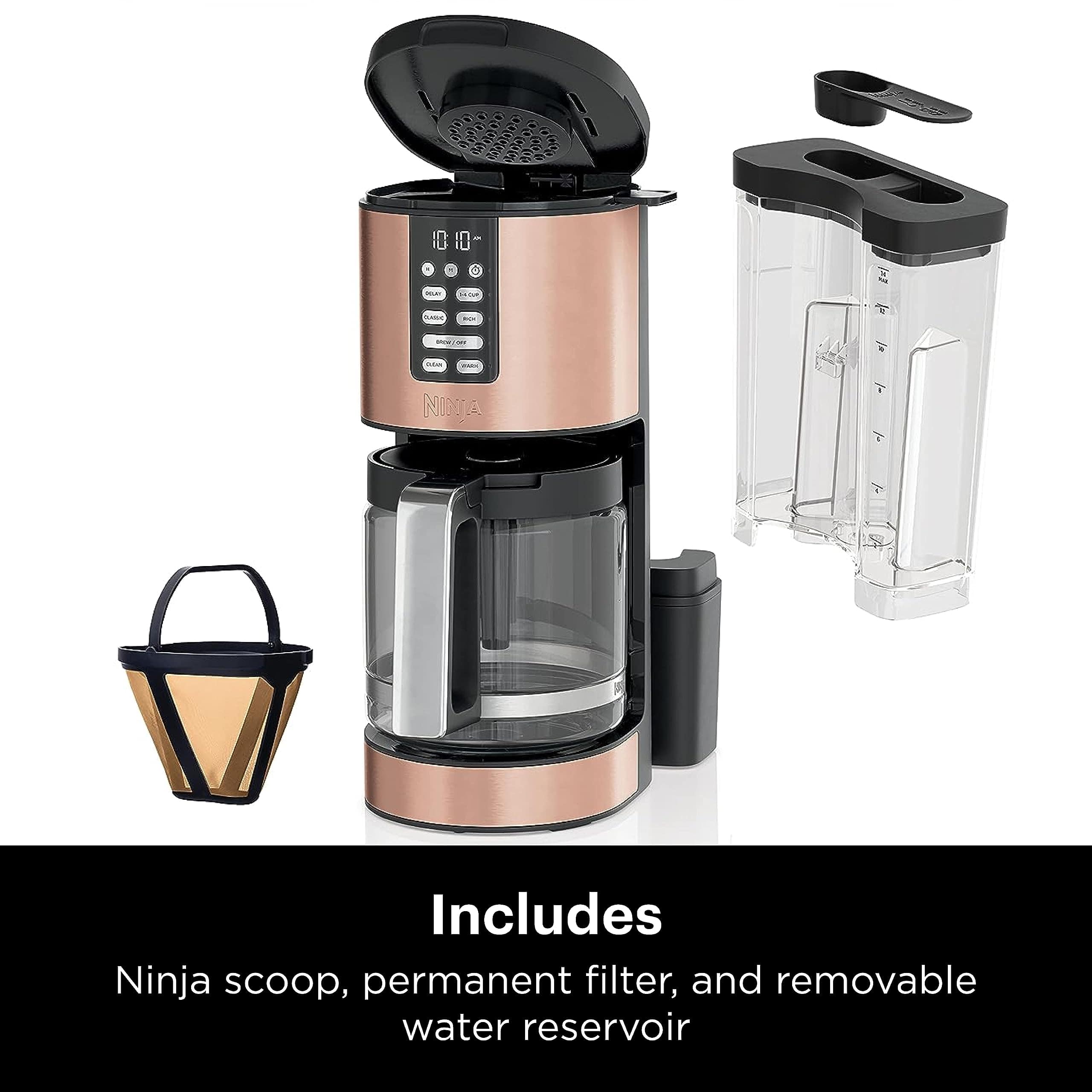 Ninja DCM201CP Programmable XL 14-Cup Coffee Maker PRO with Permanent Filter