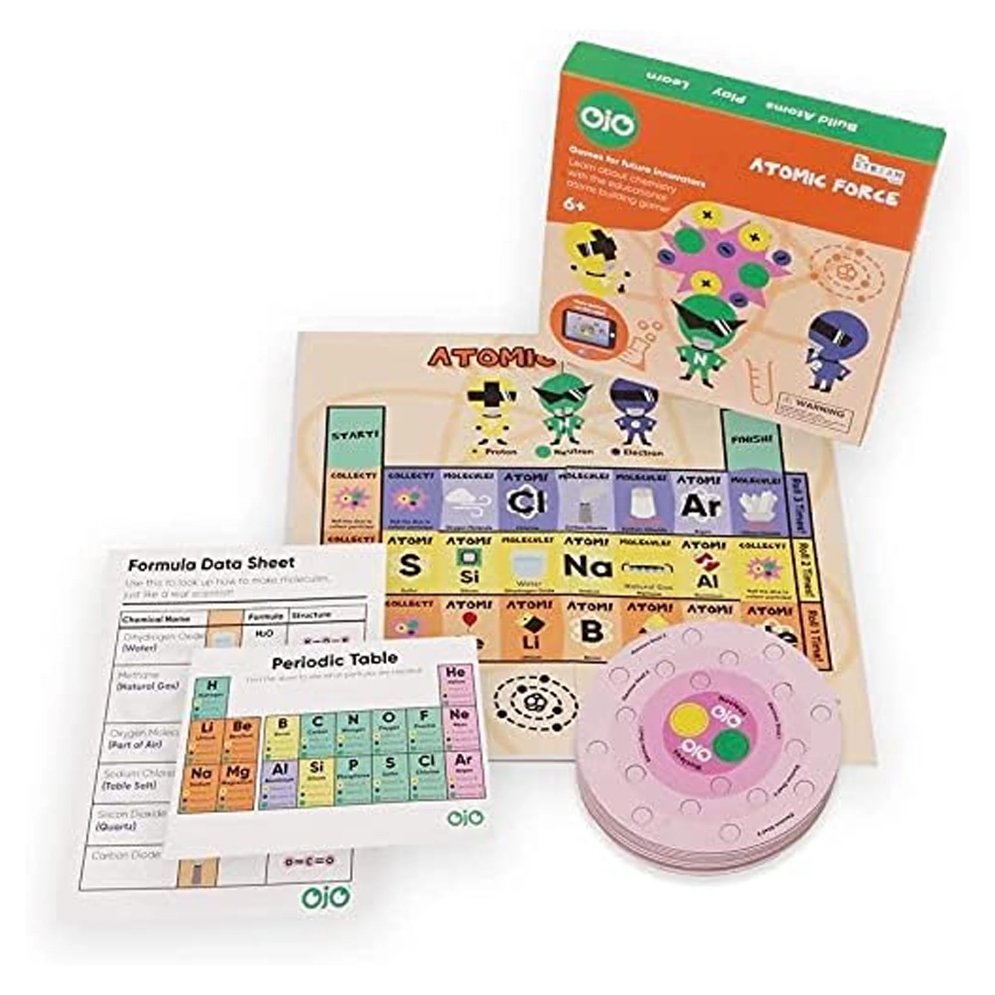 OjO Atomic Force Science Board Game for Kids, Learn Chemistry & Science, Ages 6+