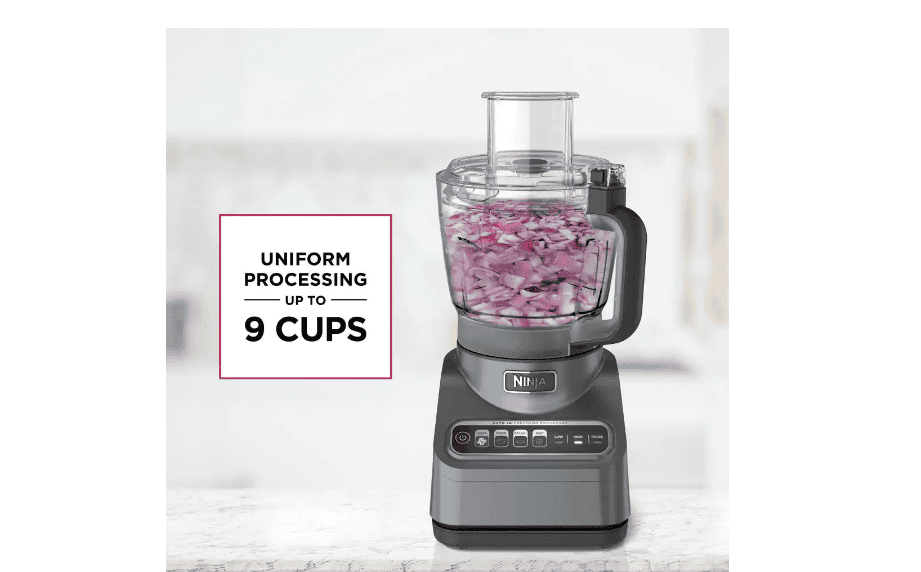 NINJA BN601 Professional Plus 9-Cup 4 Speed Silver Food Processor with Auto iQ