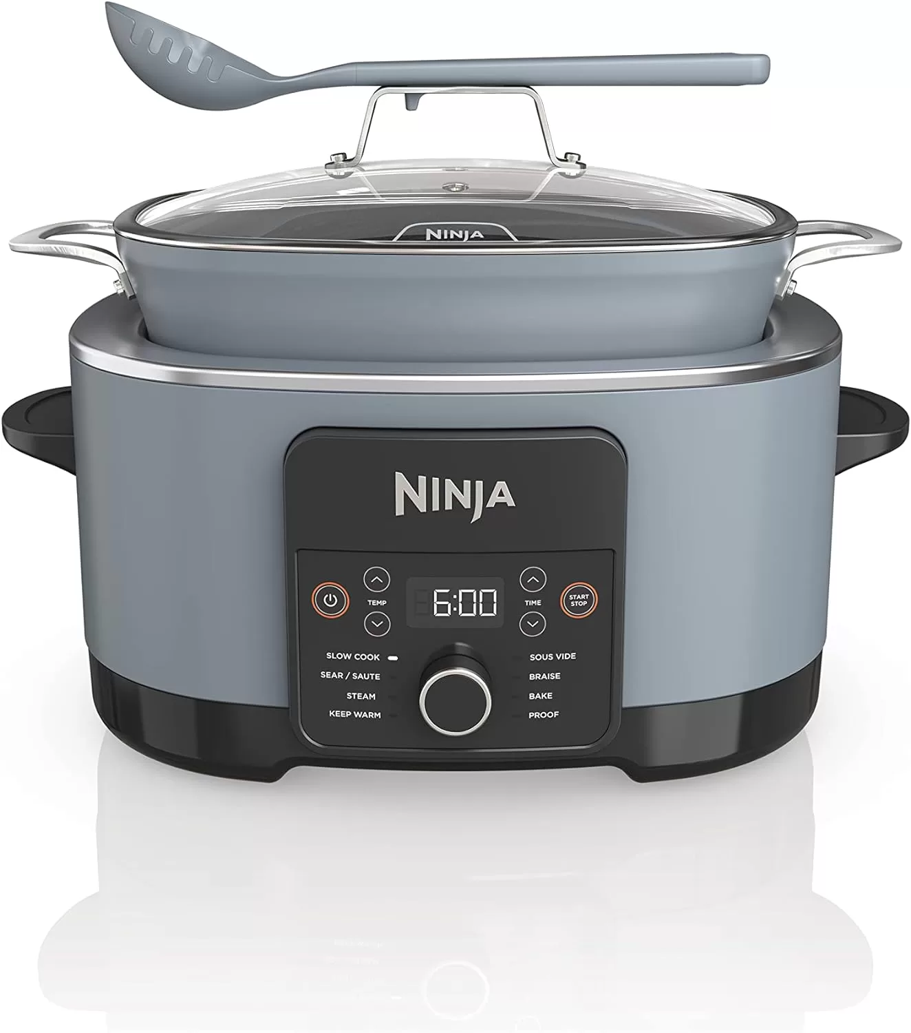 Ninja MC1001 Foodi PossibleCooker PRO 8.5 Quart Multi-Cooker, with 8-in-1 Slow Cooker, Sea Salt Gray