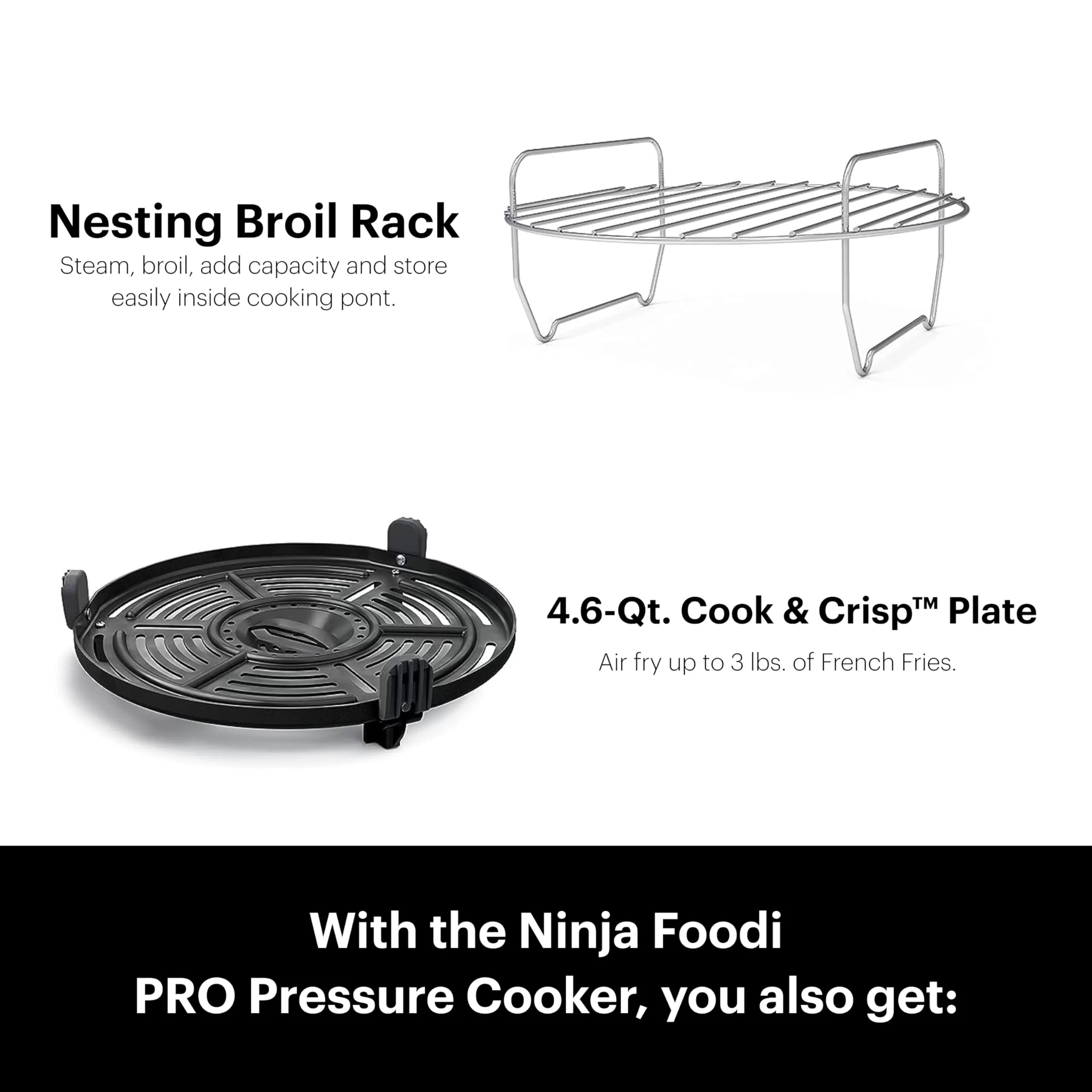 Shark Ninja Foodi 11-in-1 6.5-qt Pro Pressure Cooker + Air Fryer With Stainless Finish