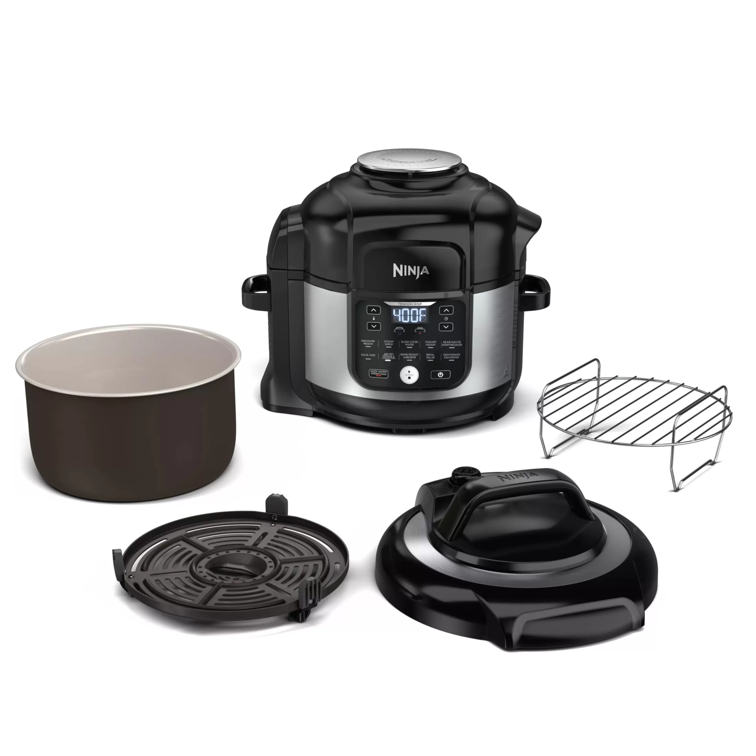 Shark Ninja Foodi 11-in-1 6.5-qt Pro Pressure Cooker + Air Fryer With Stainless Finish