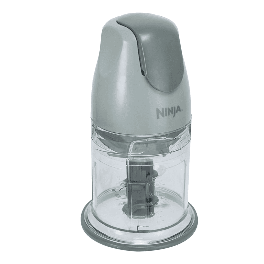 Ninja QB900B Master Prep Food Processor Blender with 48 oz Pitcher 16 oz Chopping Bowl, Grey