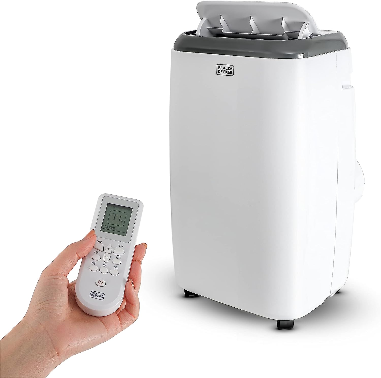 BLACK+DECKER Air Conditioner, 14,000 BTU Air Conditioner Portable for Room up to 700 Sq. Ft. with Remote Control, White
