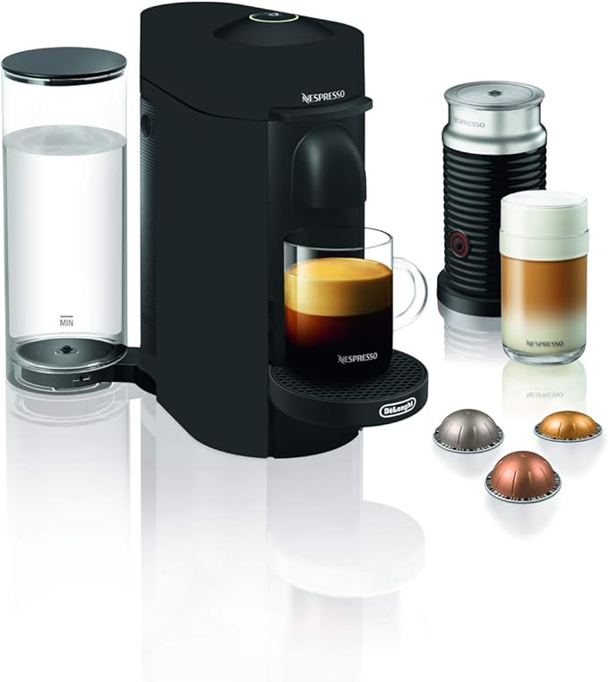 🔥LIMITED TIME🔥 Nespresso Vertuo Plus Coffee and Espresso Maker + 120 Count Coffee Pods