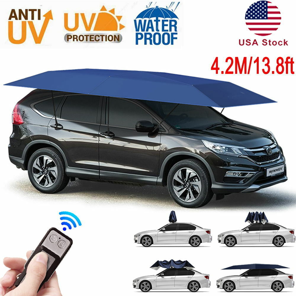 Buy 1 Get 1 Free Today, Last Day for Clearance! Carport Canopy Summer Anti-UV Wireless Control Umbrella Tent