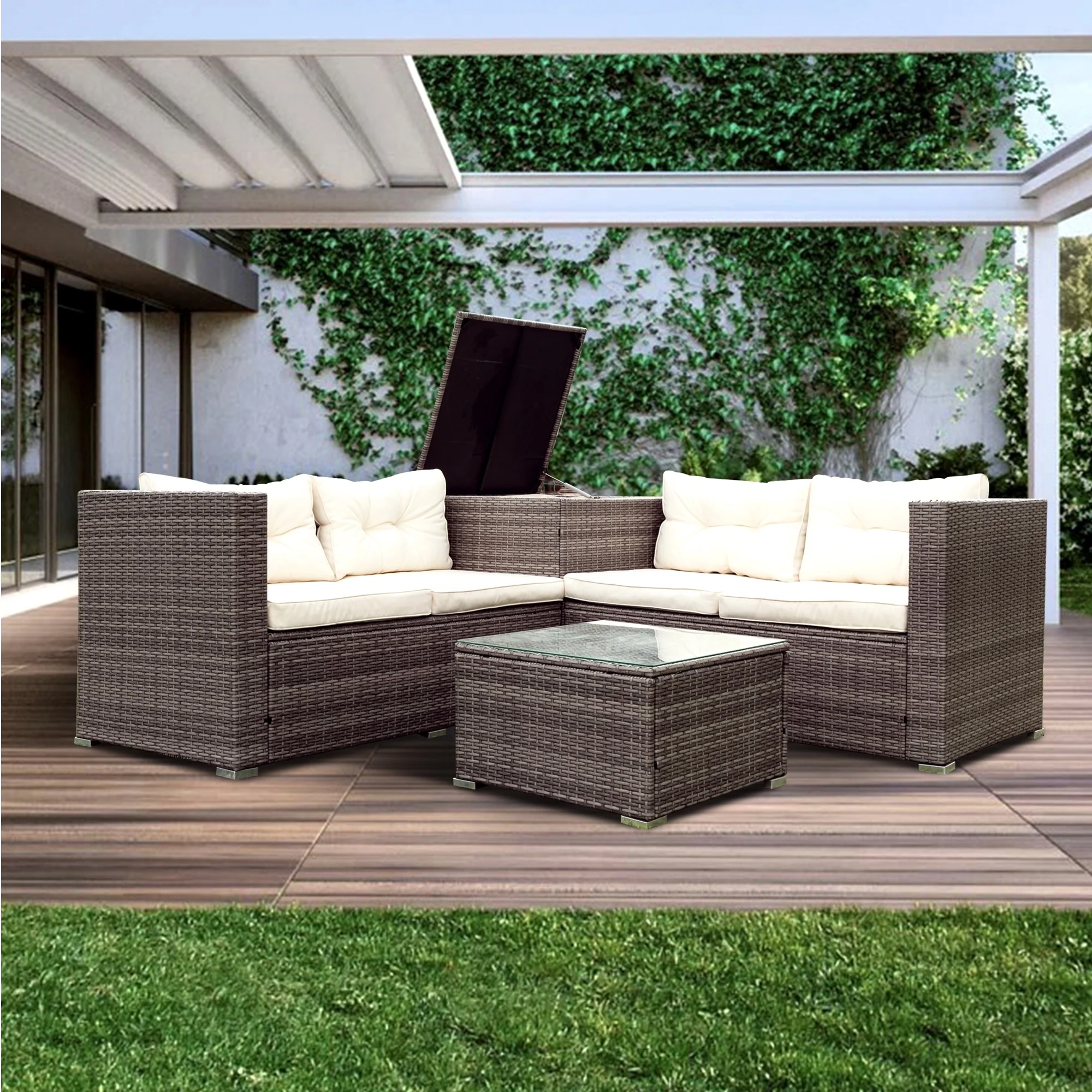4-Piece Patio Sectional