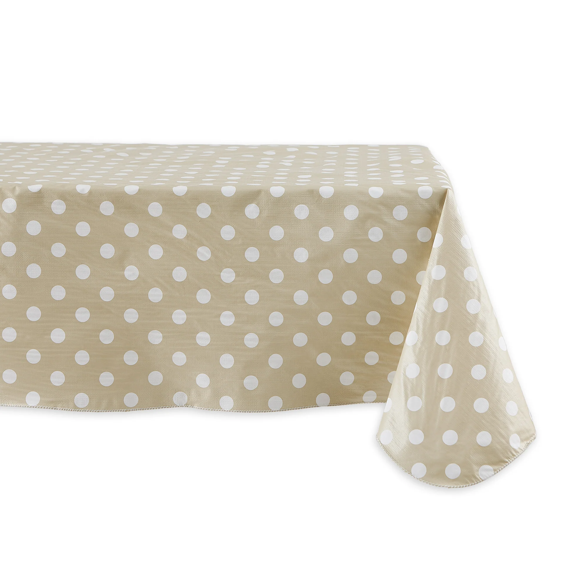 Natural Polka Dot Tablecloth
