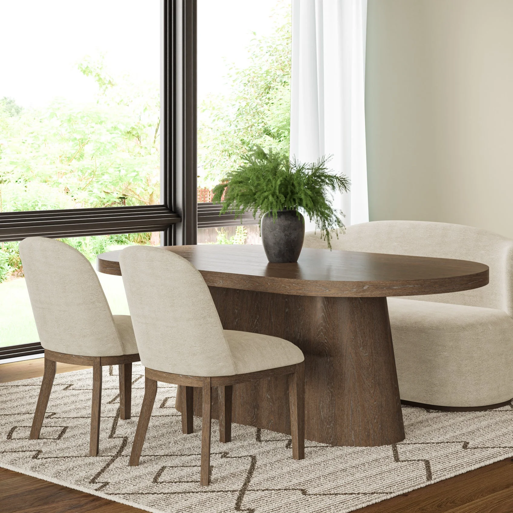 Cocoa Oval Dining Table
