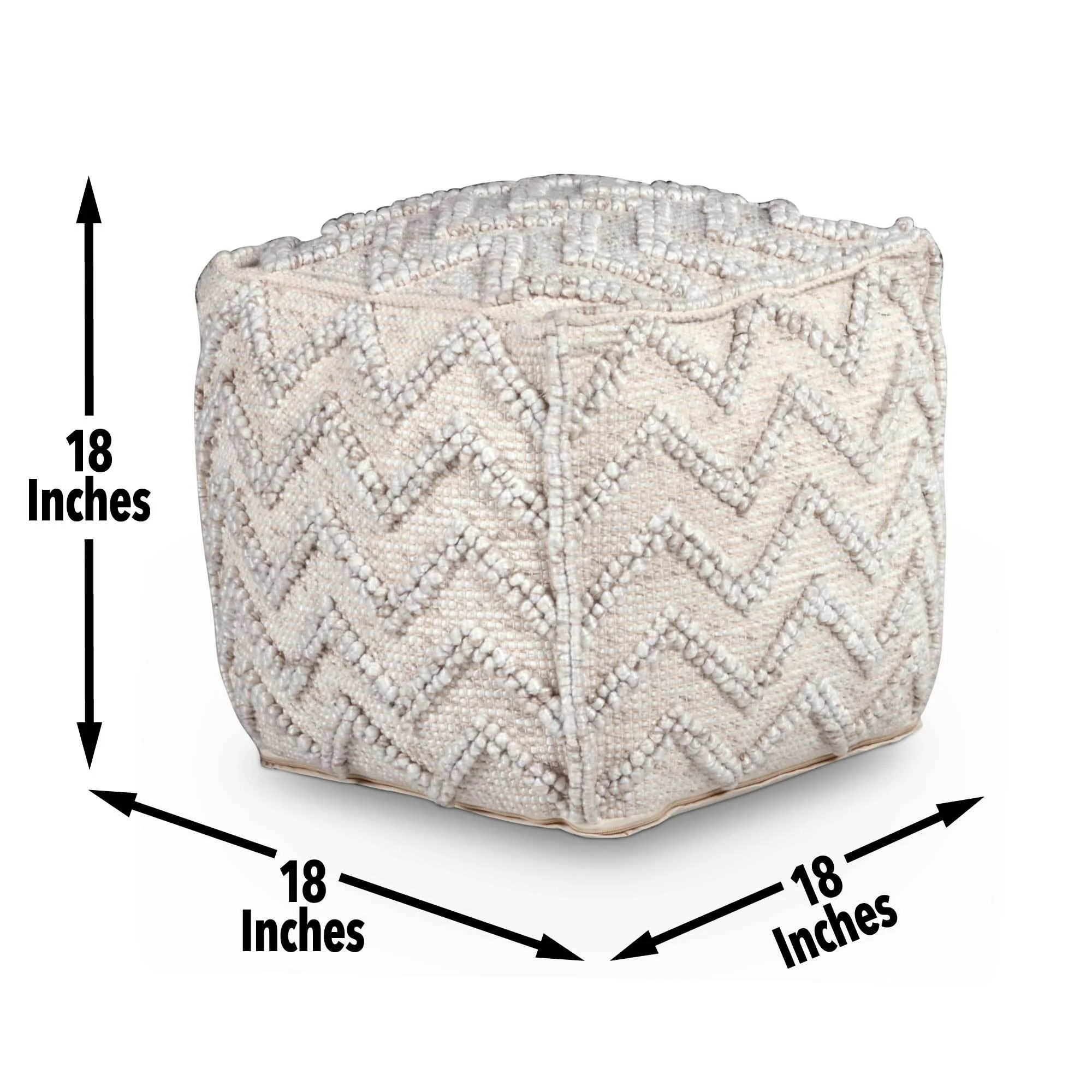 Kenzari Handwoven Pouf