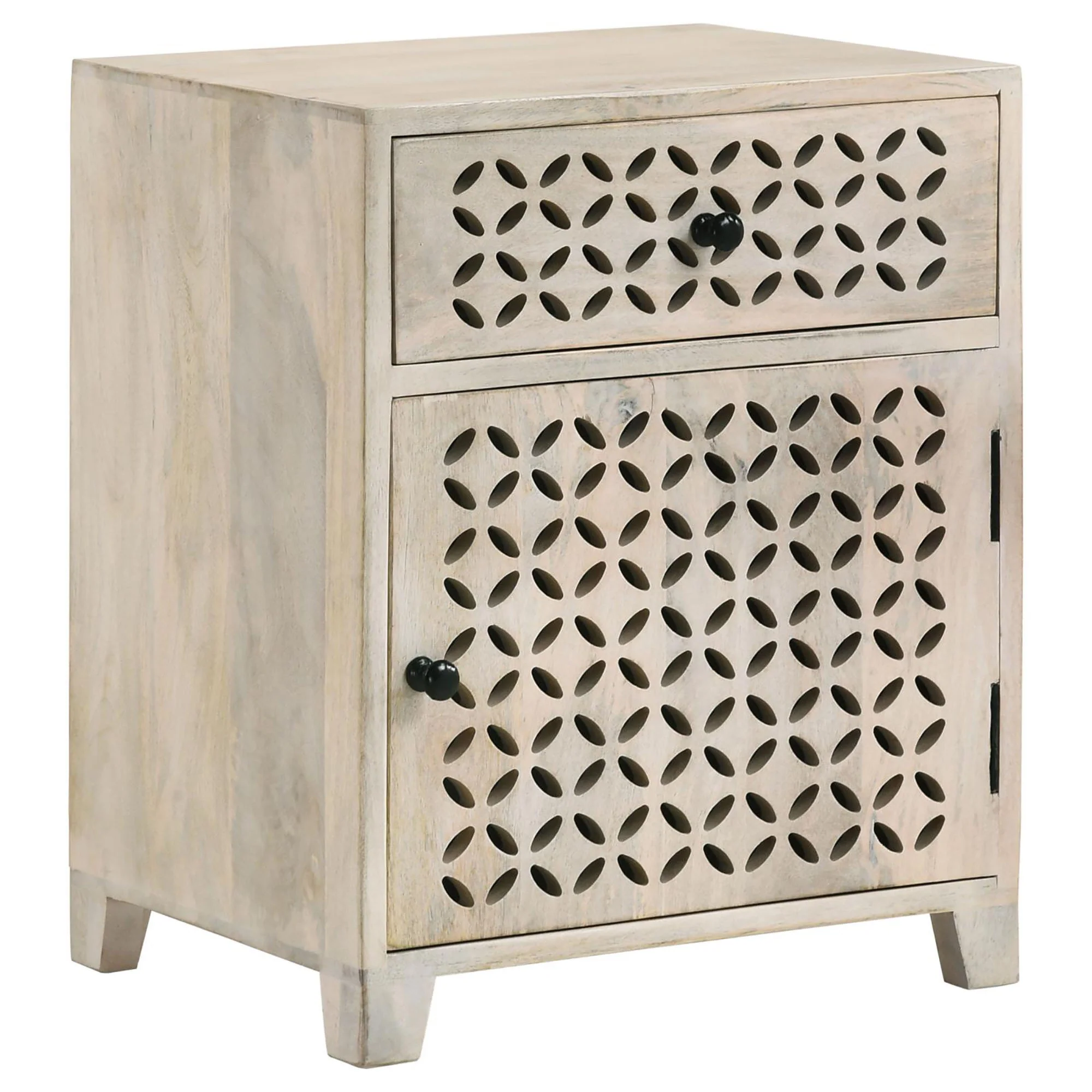 White Washed Accent Cabinet