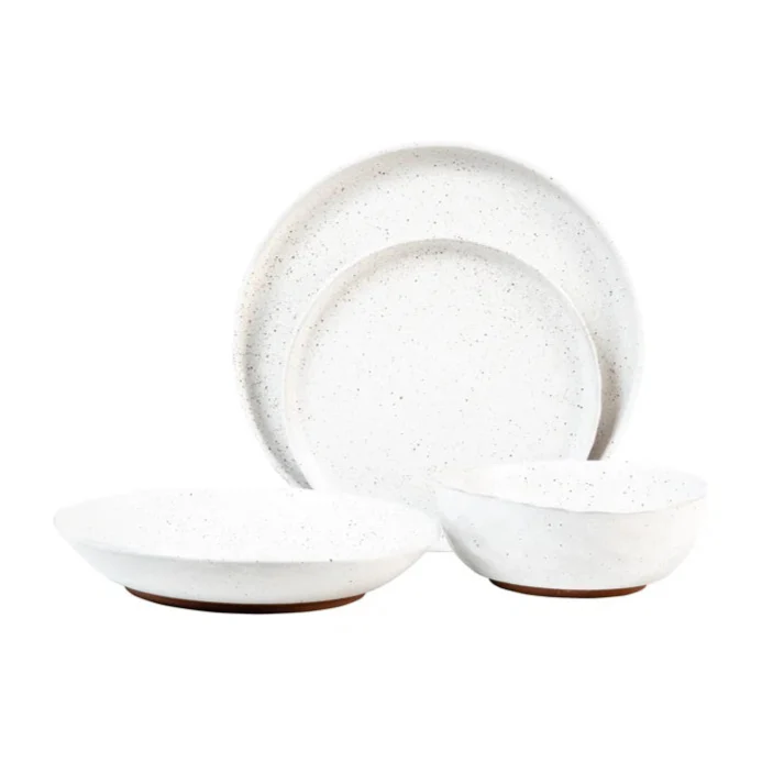 Kaya White Dinnerware, Set of 16