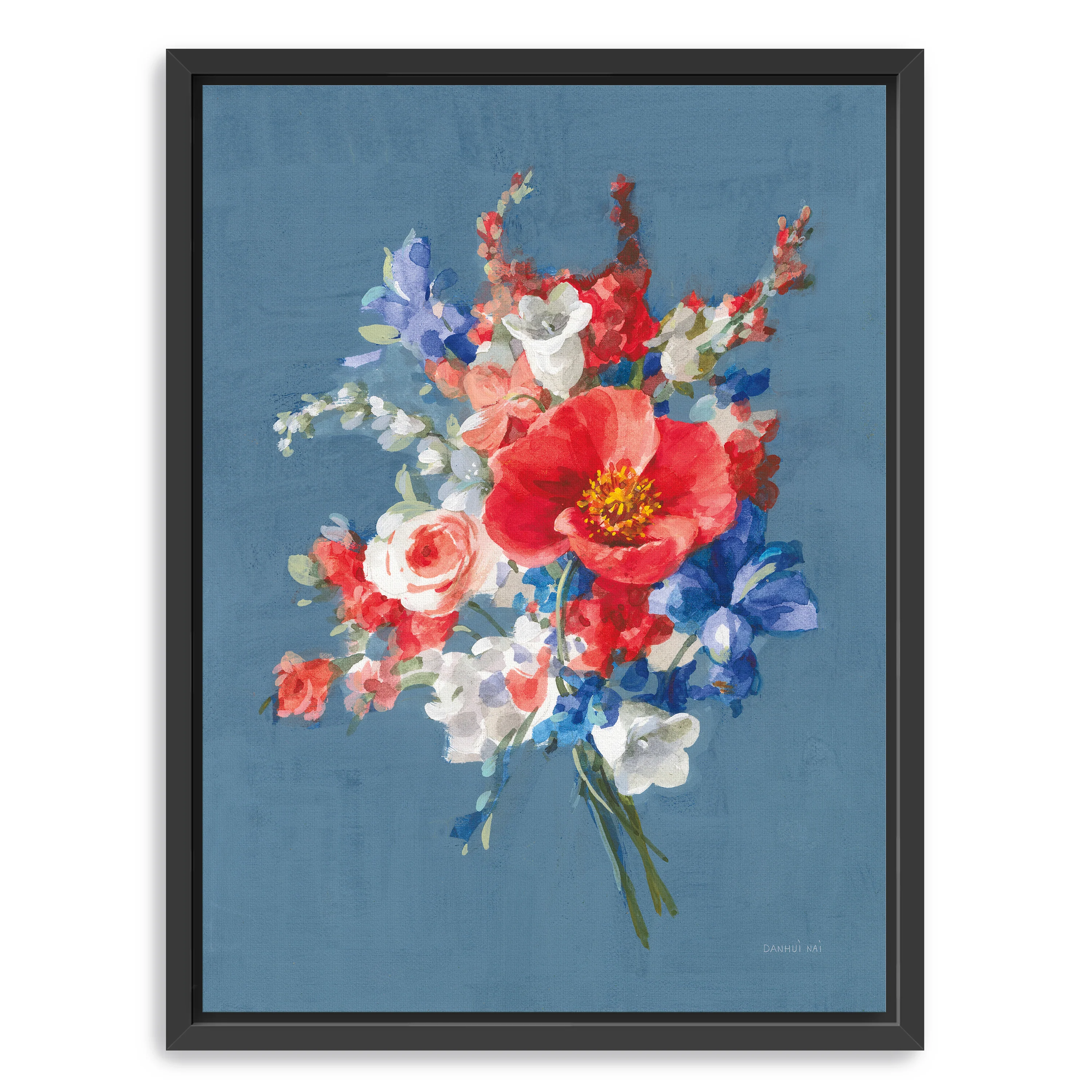July Bouquet Canvas Giclee