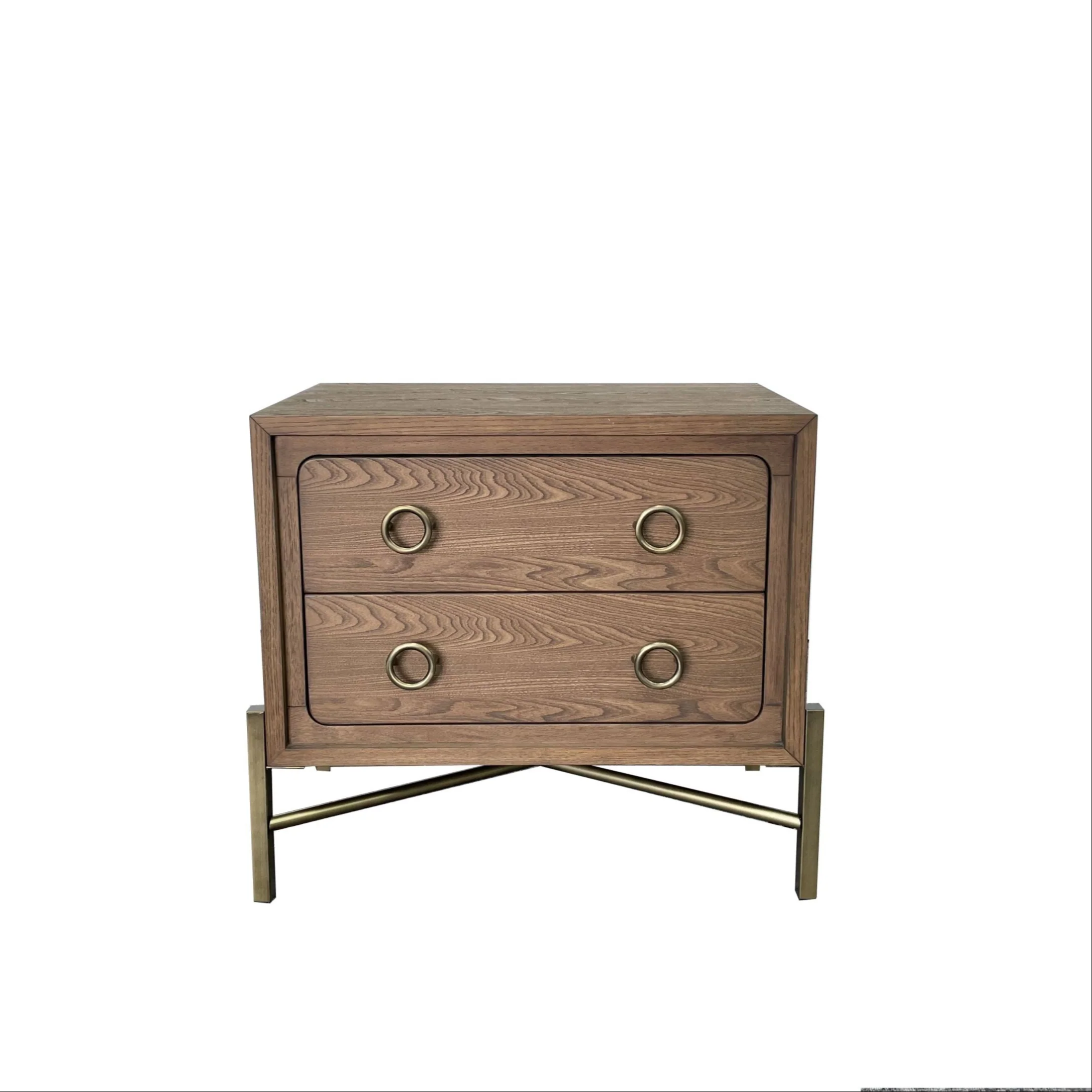 2 Drawer Nightstand with USB