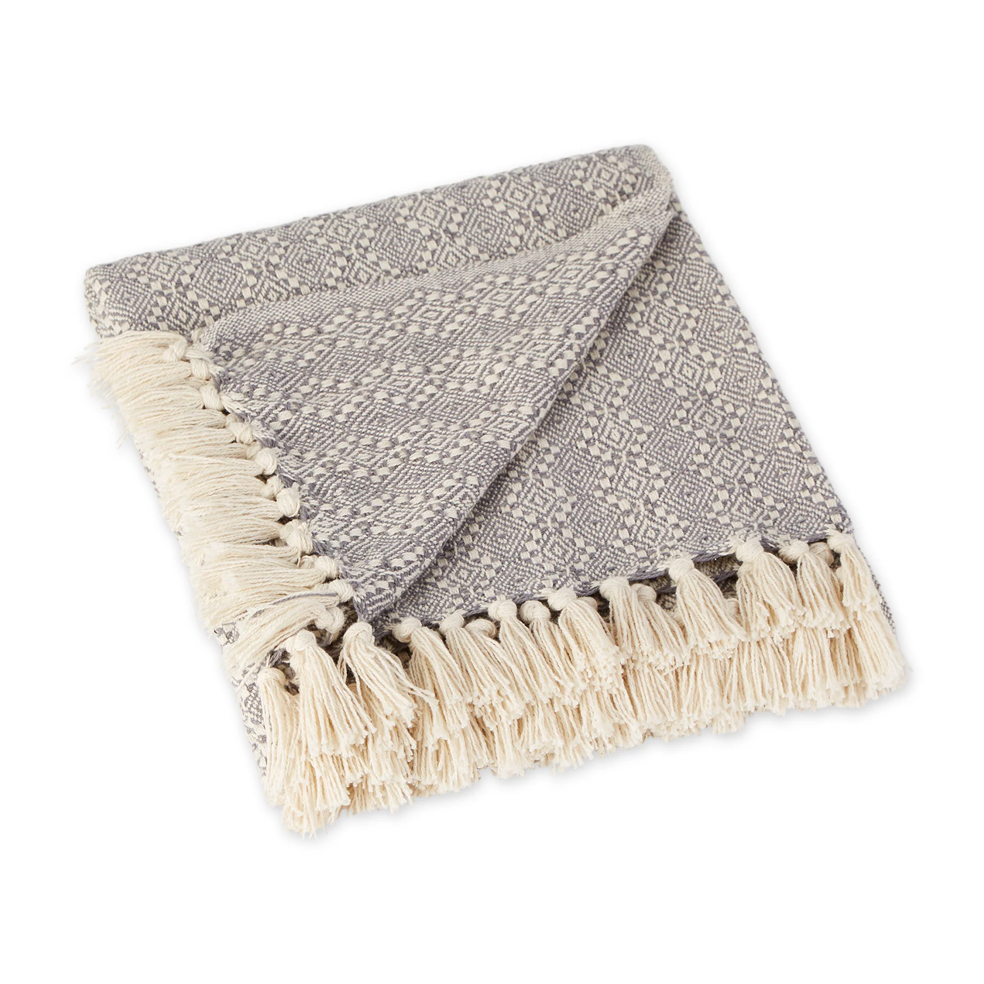 Gray Diamond Throw
