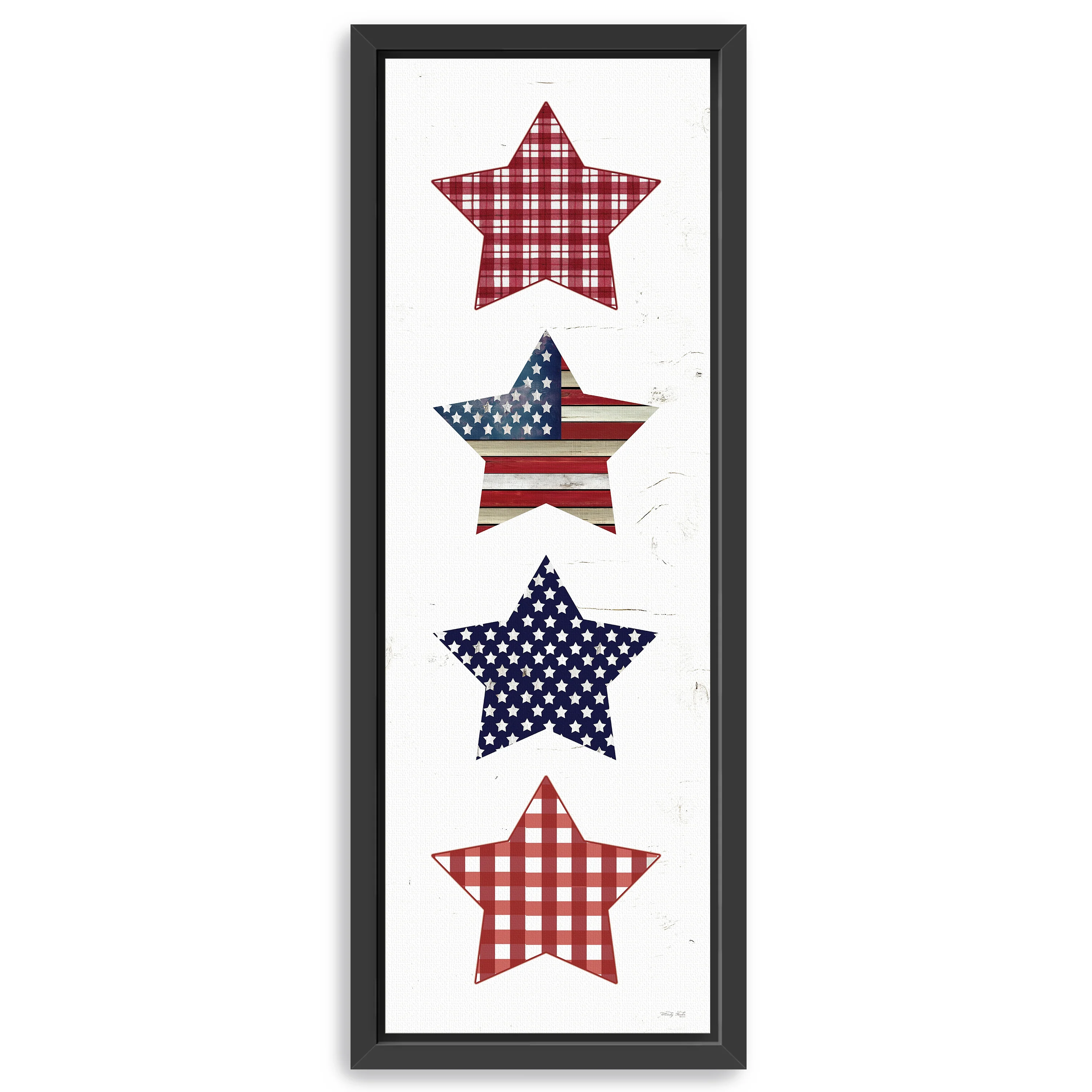 Patriotic Stars Canvas Giclee
