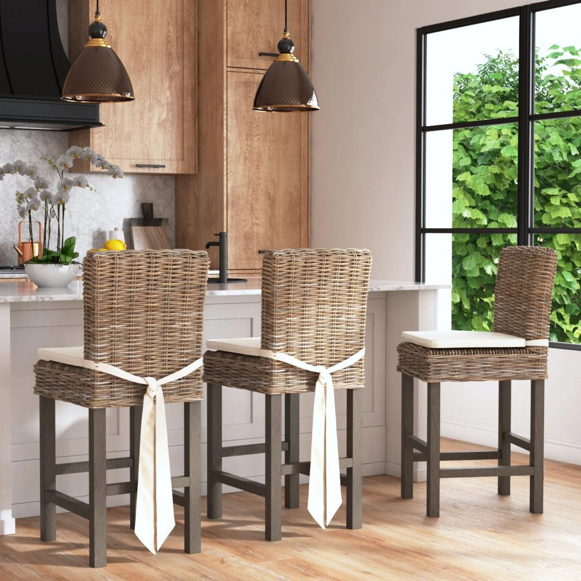 Archie Rattan Counter Stool