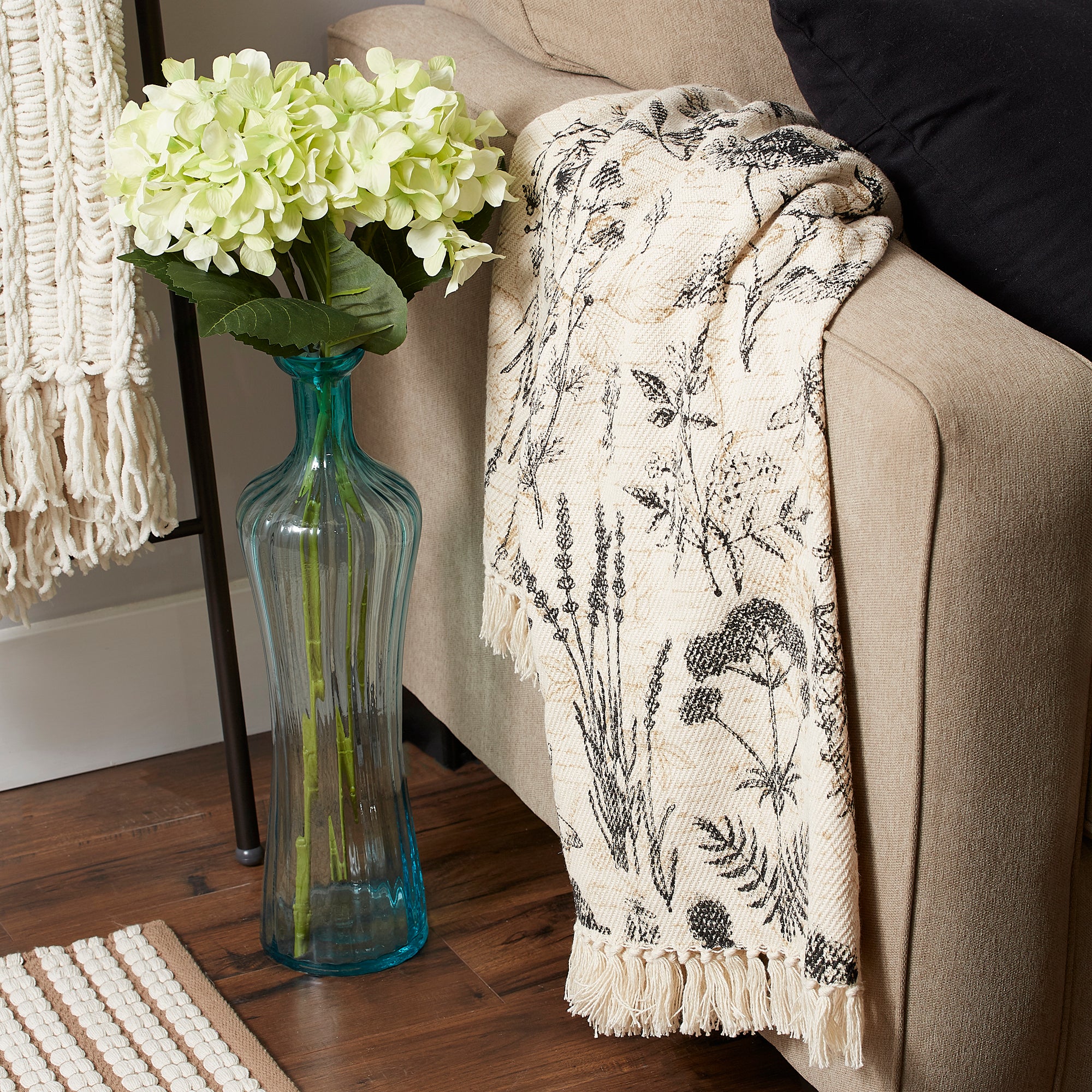 Botanical Printed Throw