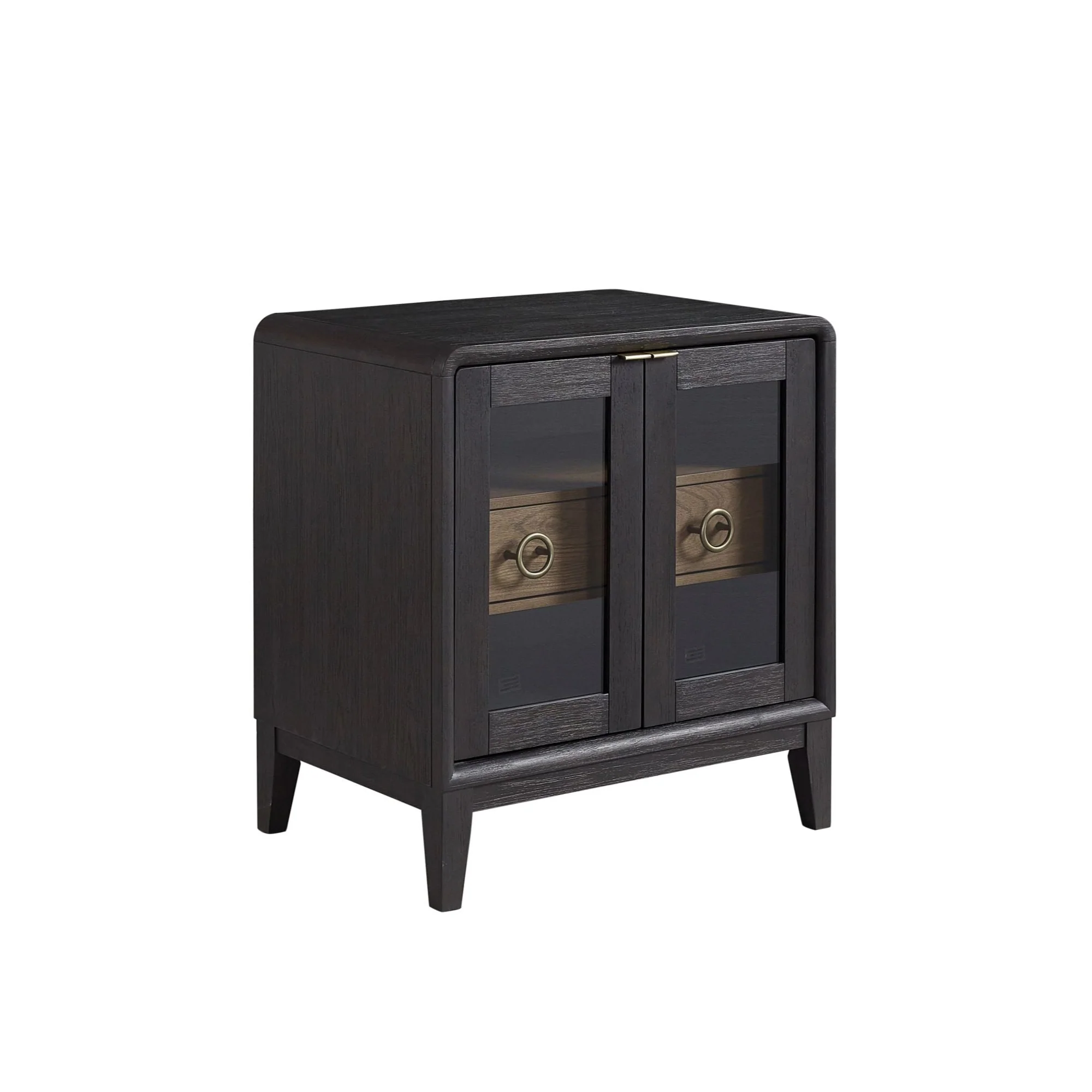 Glass Door Nightstand