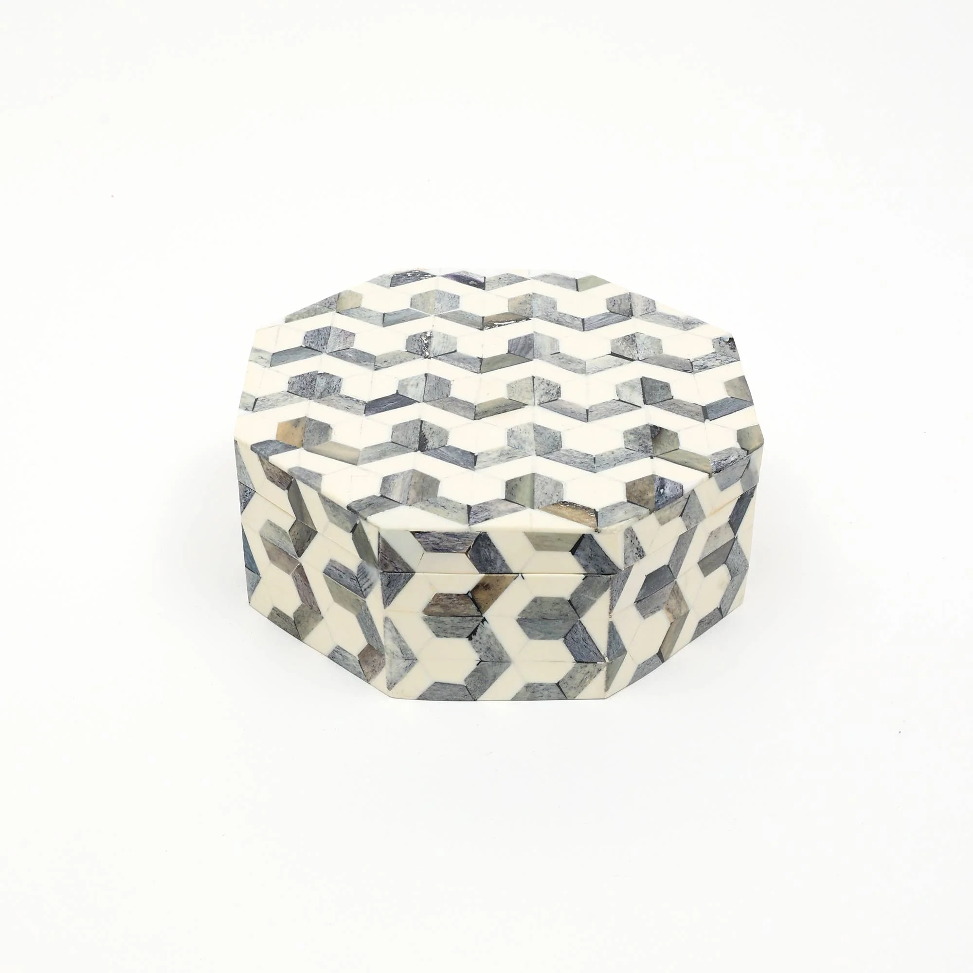 Wave Pattern Hexagon Box