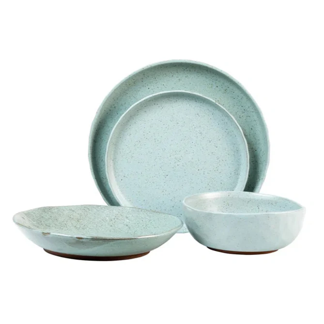 Kaya Blue Dinnerware, Set of 16