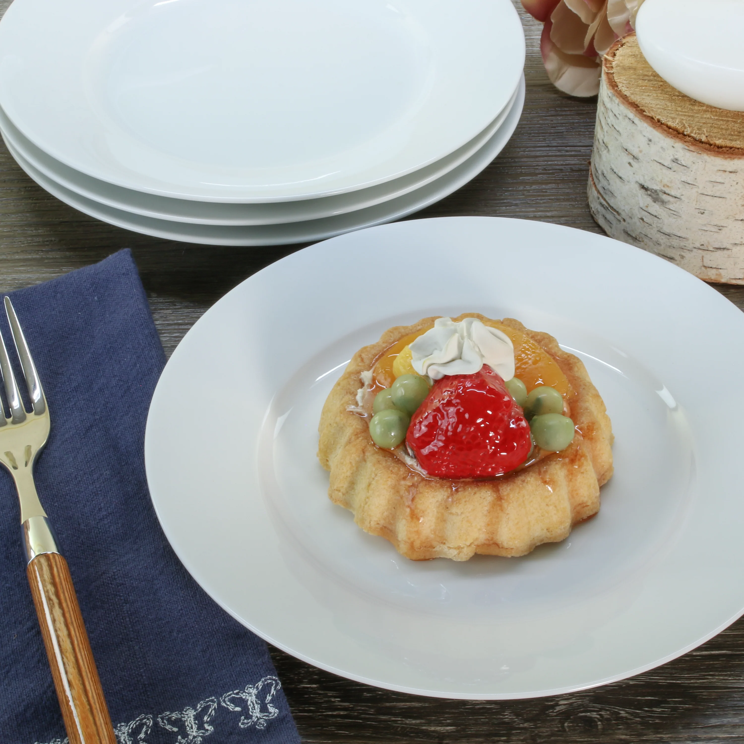 Rim set of 4 Salad Plates