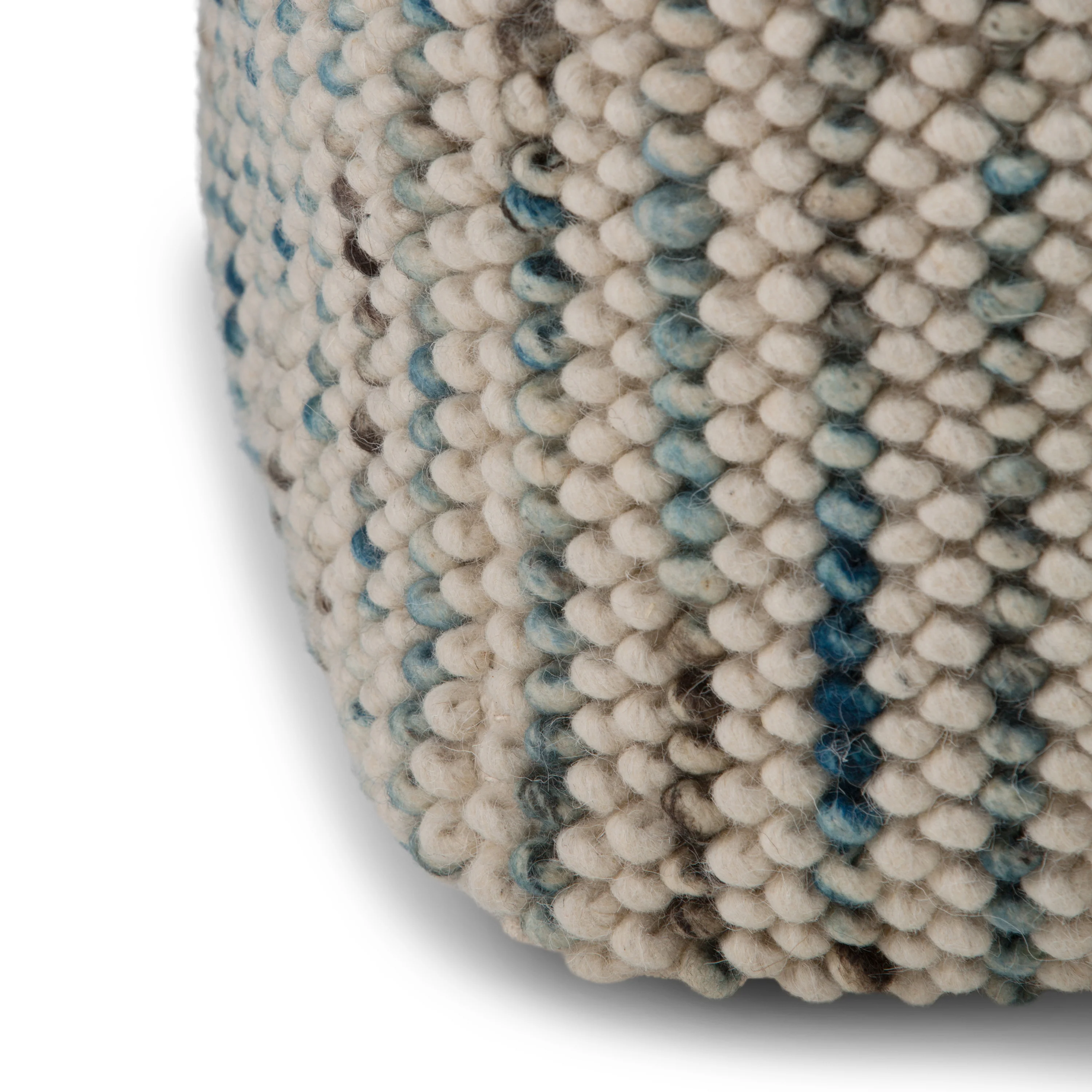 Zoey Woven Cube Pouf