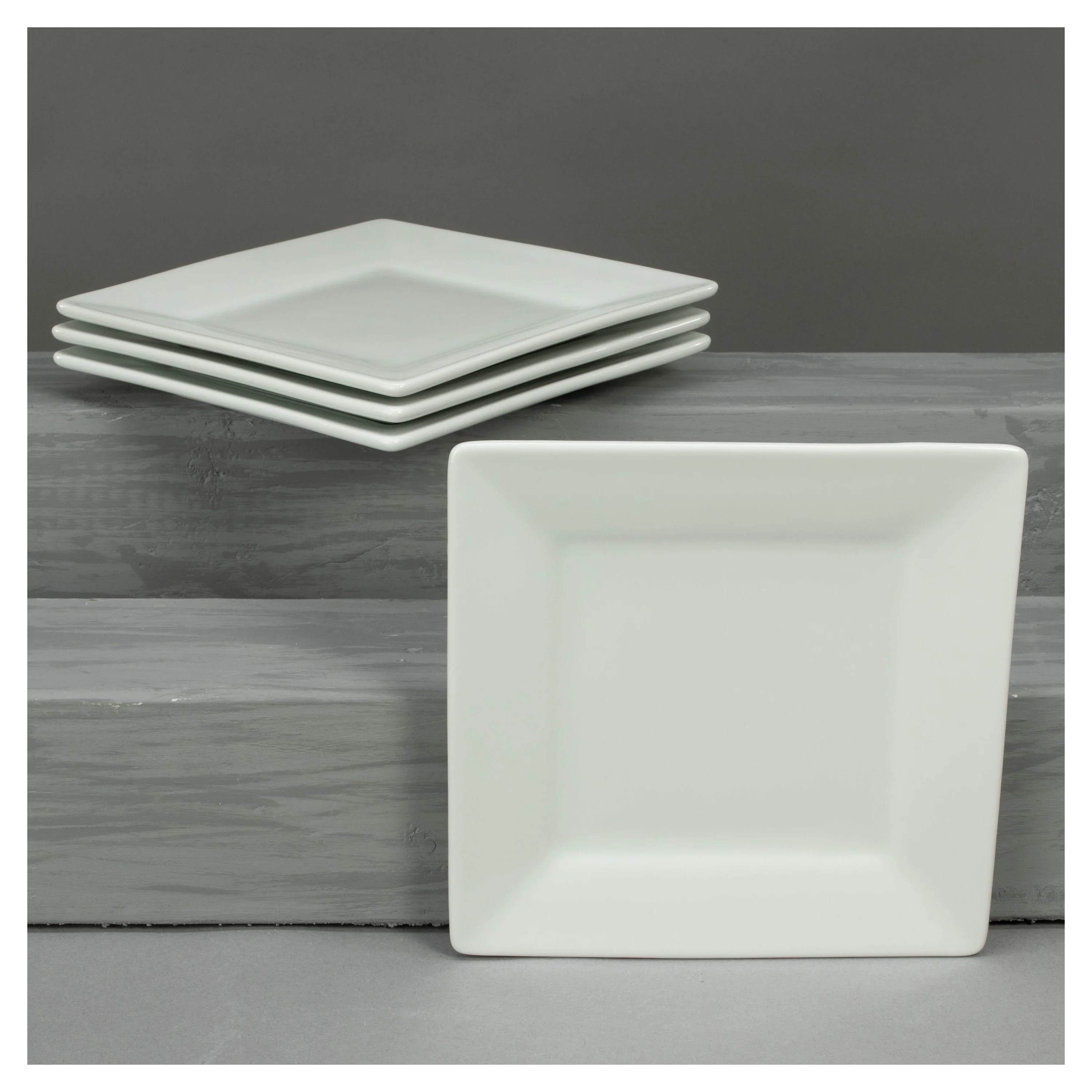 Square Set of 4 Salad Plates