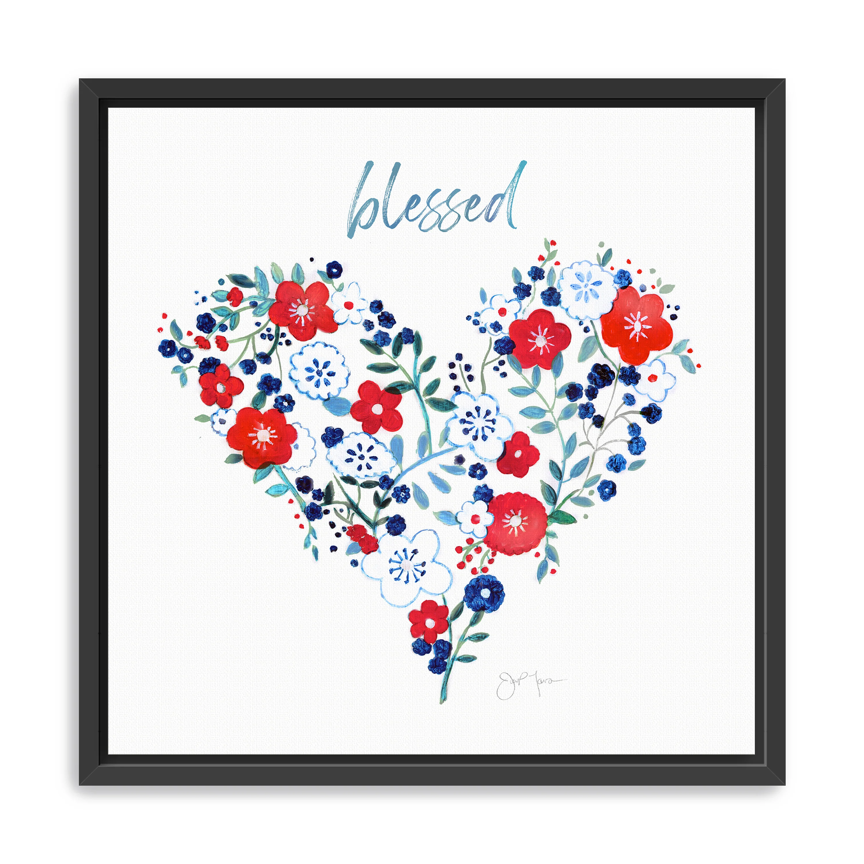 Blessed Heart Canvas Giclee