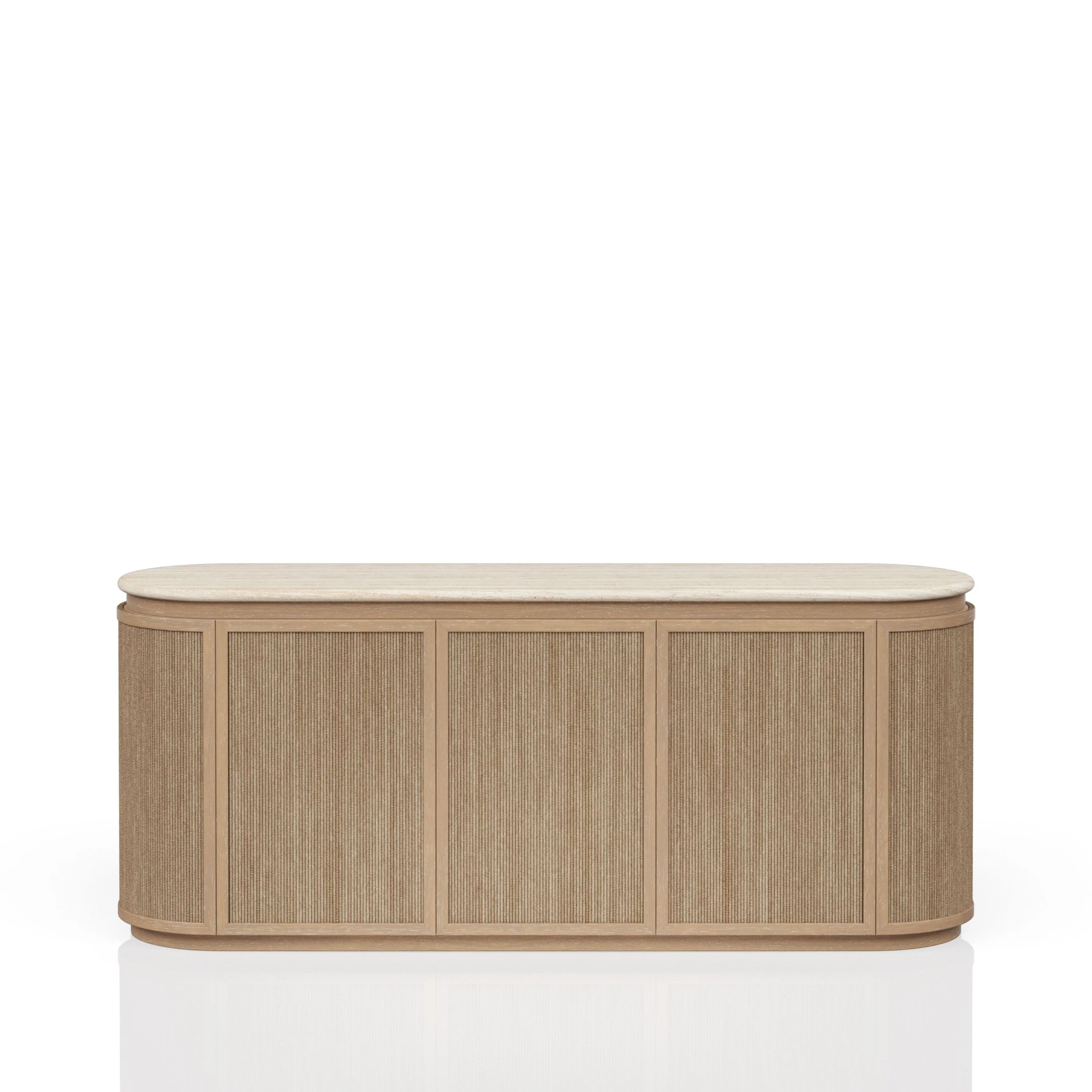 Stone Top and Rope Sideboard