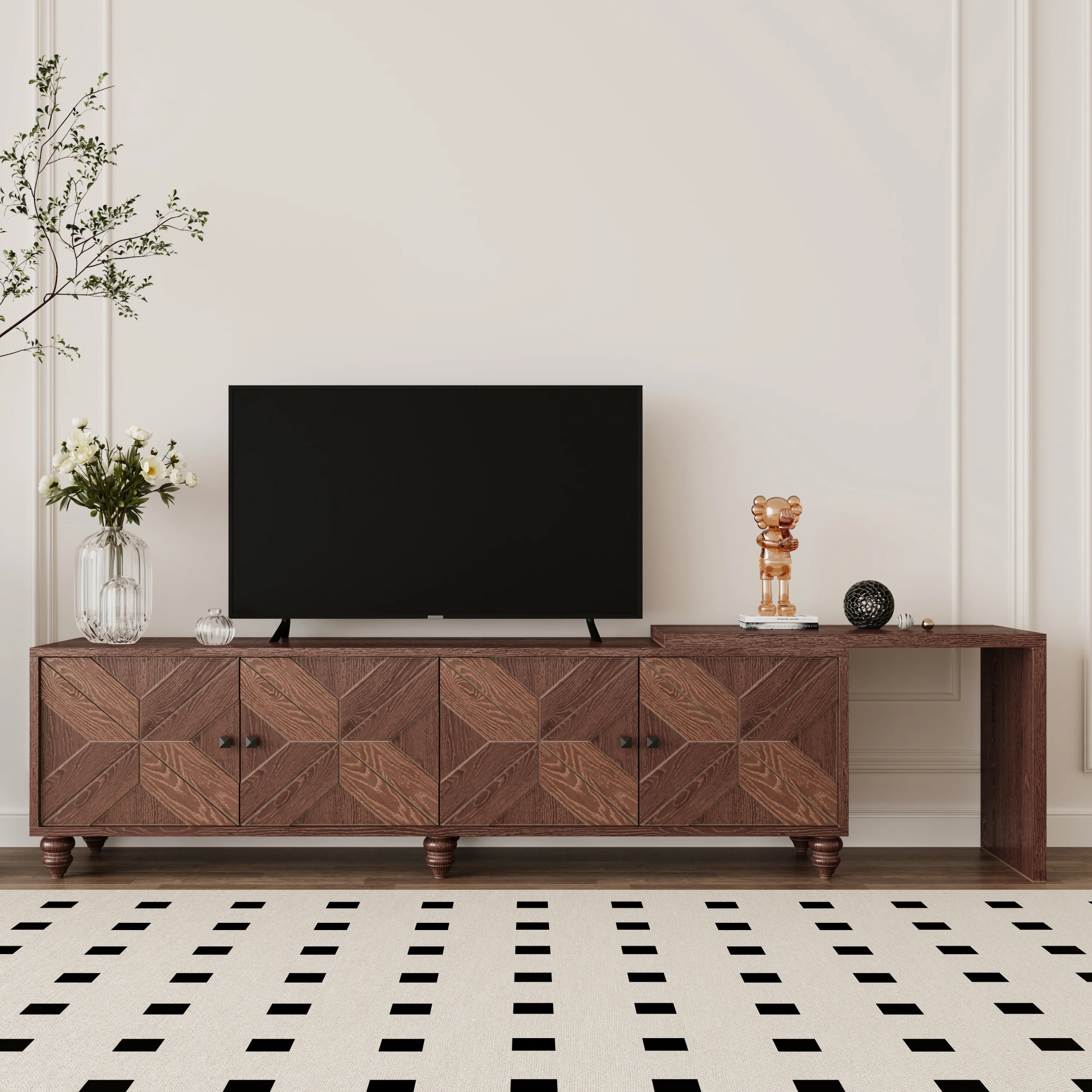 70'-90' Extendable TV Cabinet