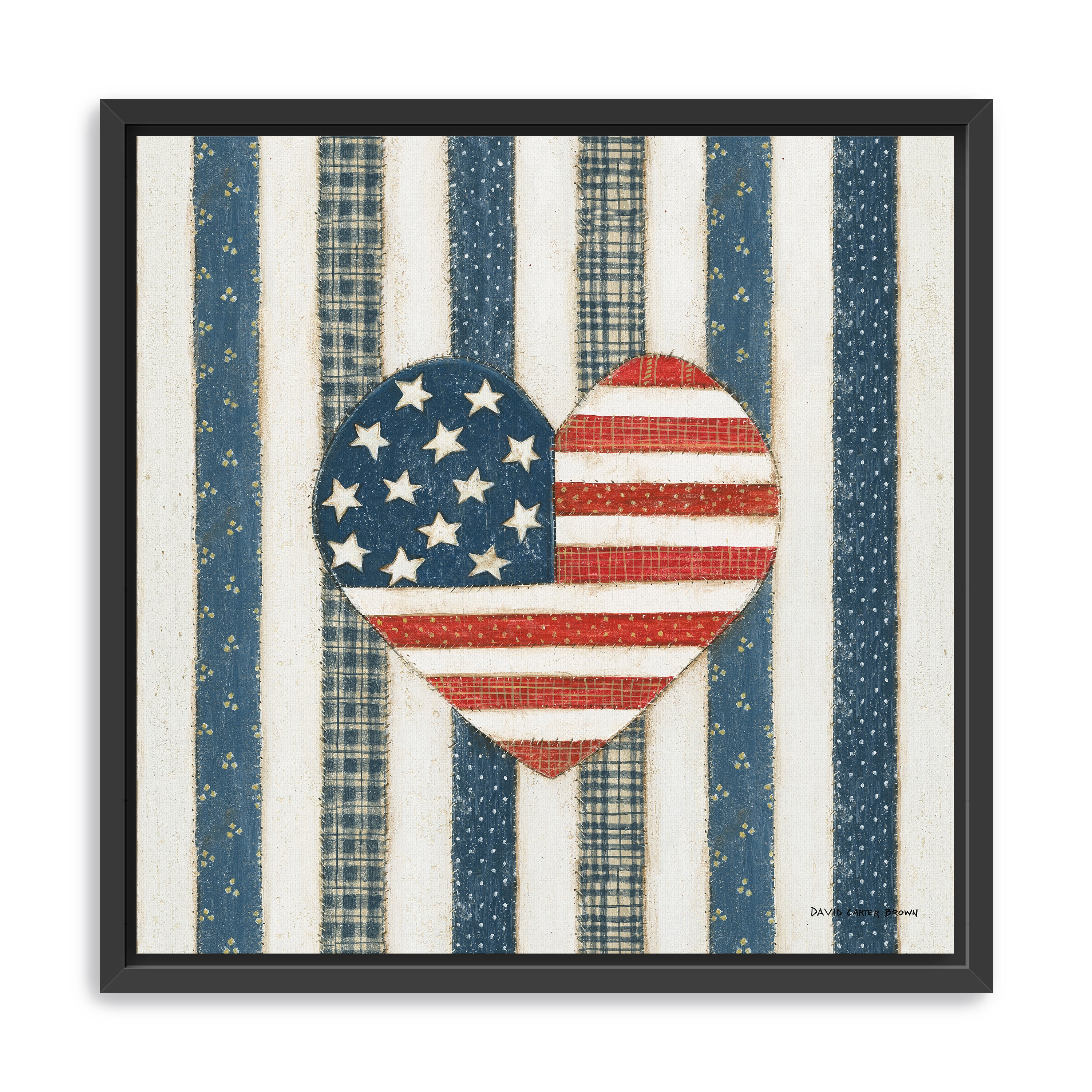 Americana Quilt VI Canvas Giclee