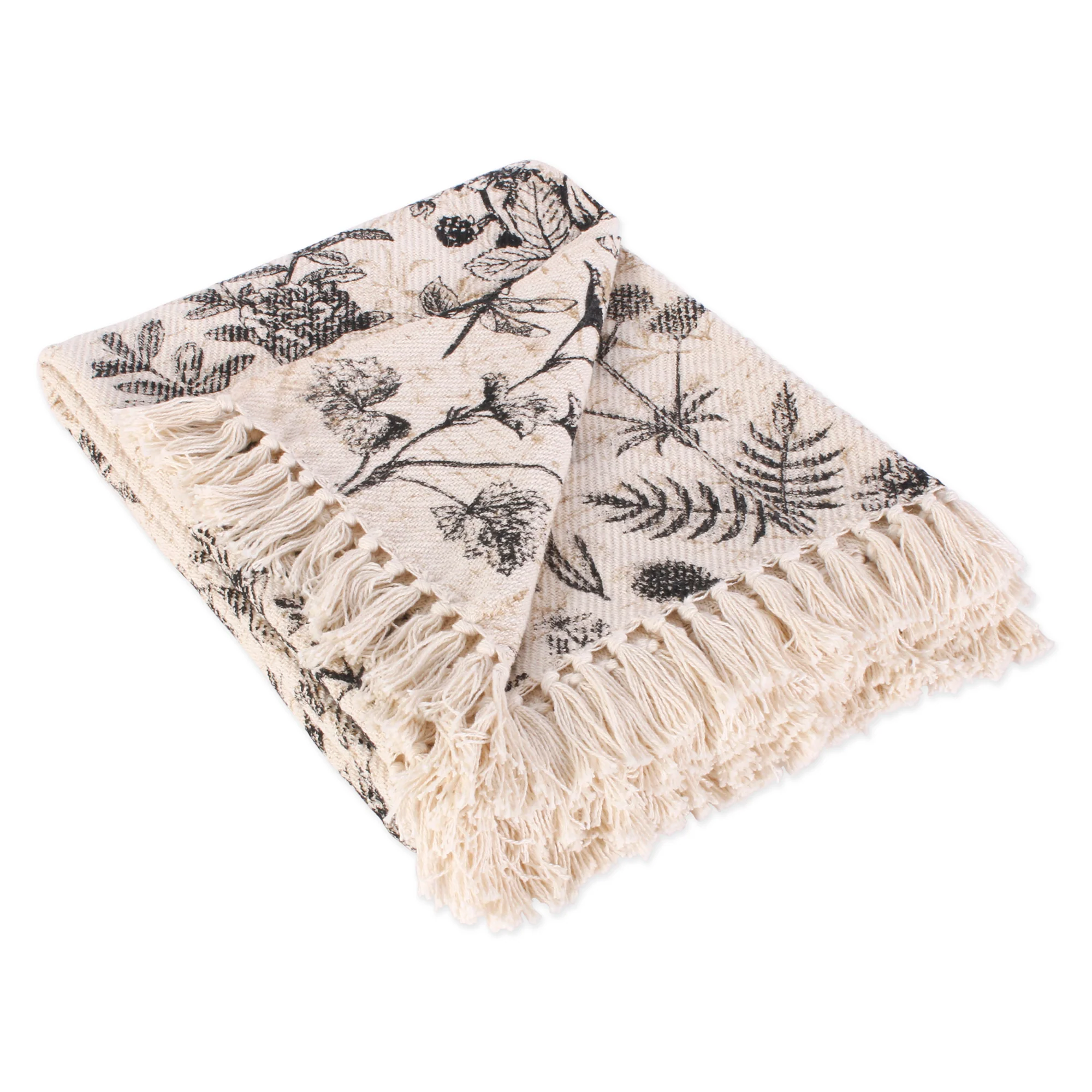 Botanical Printed Throw