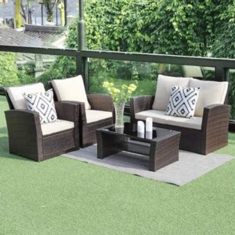 4-Pieces Outdoor Patio Set