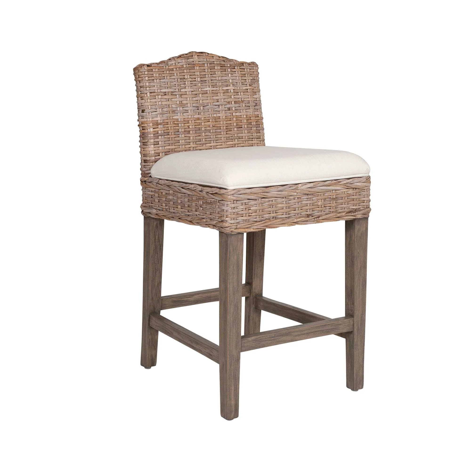 Bia Woven Rattan Counter Stool