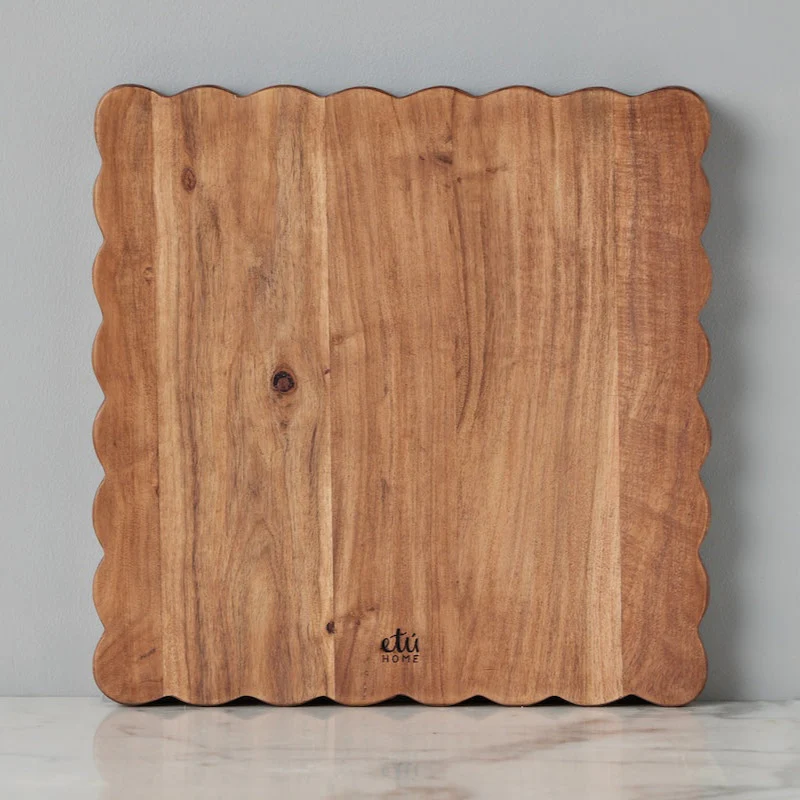 Square Scalloped Cutting Board
