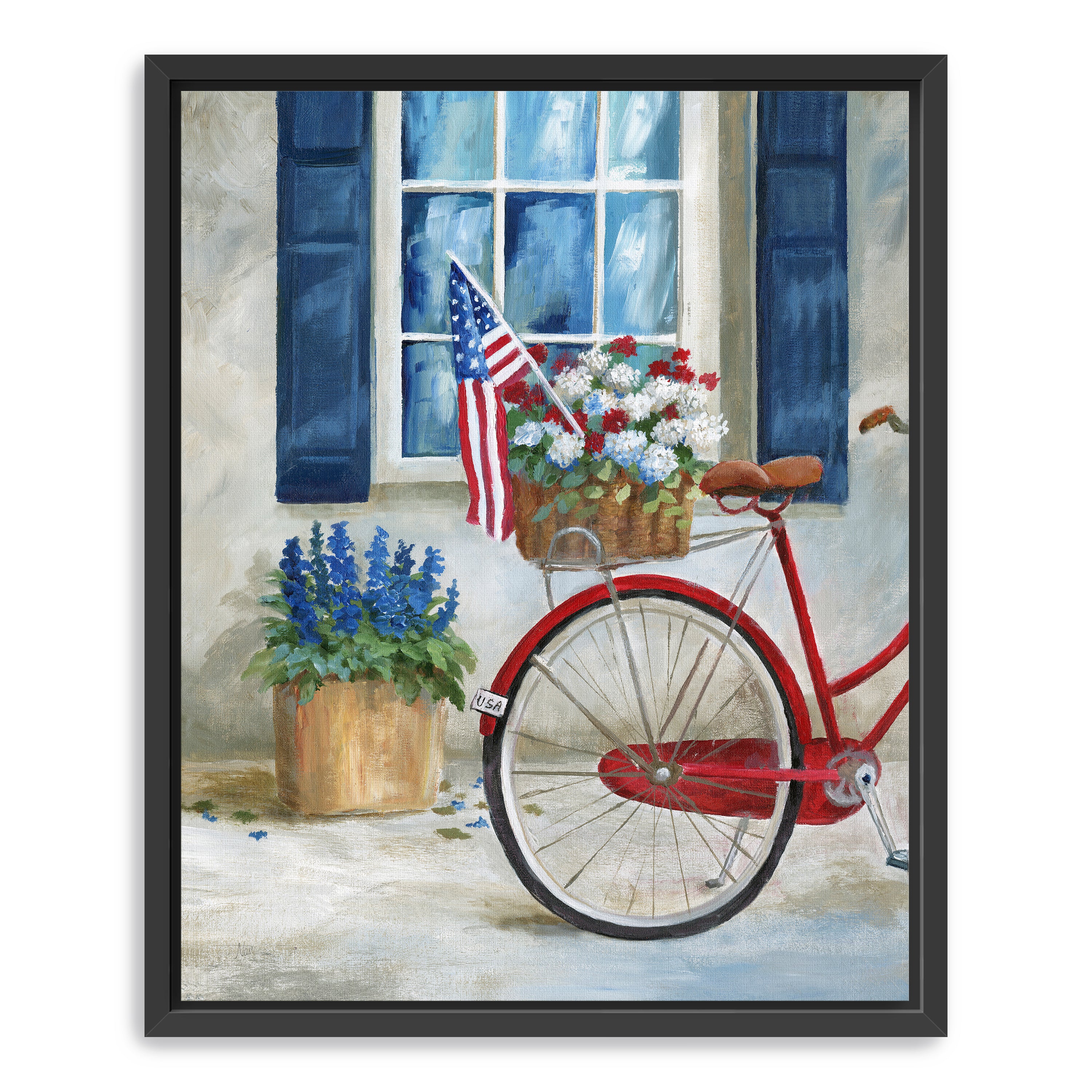 Patriot Bike I Canvas Giclee