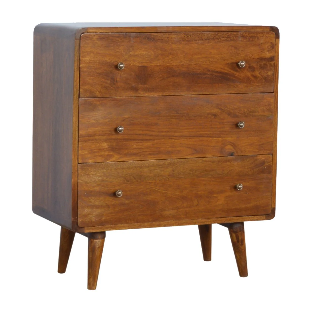 Solid Wood Chest with 3 Drawers