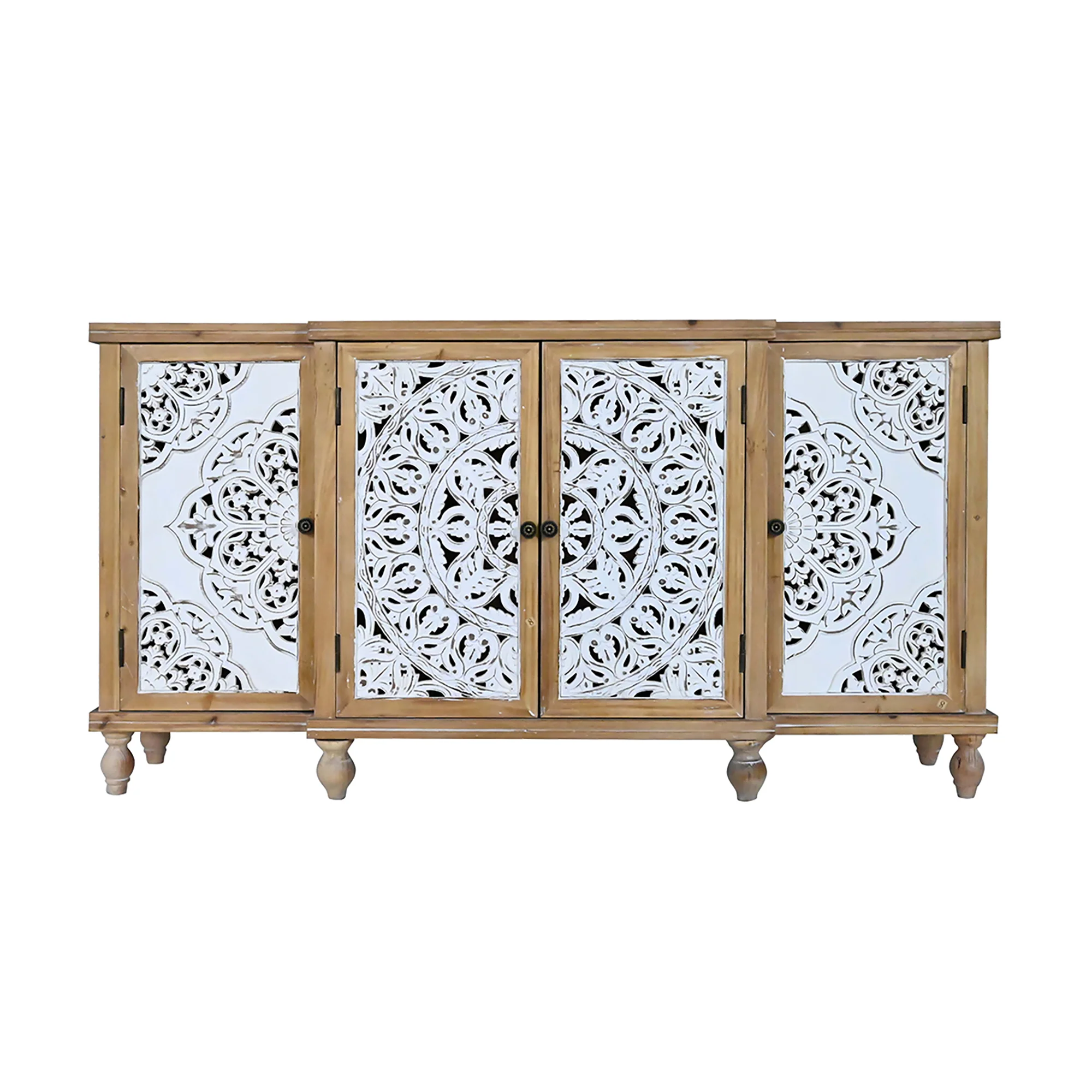 Hollow-Carved Accent Cabinenet