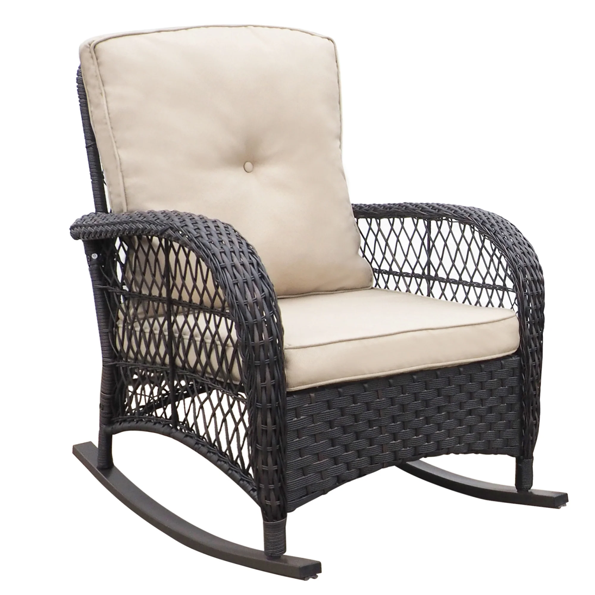 Outdoor Rattan Rocker Chair