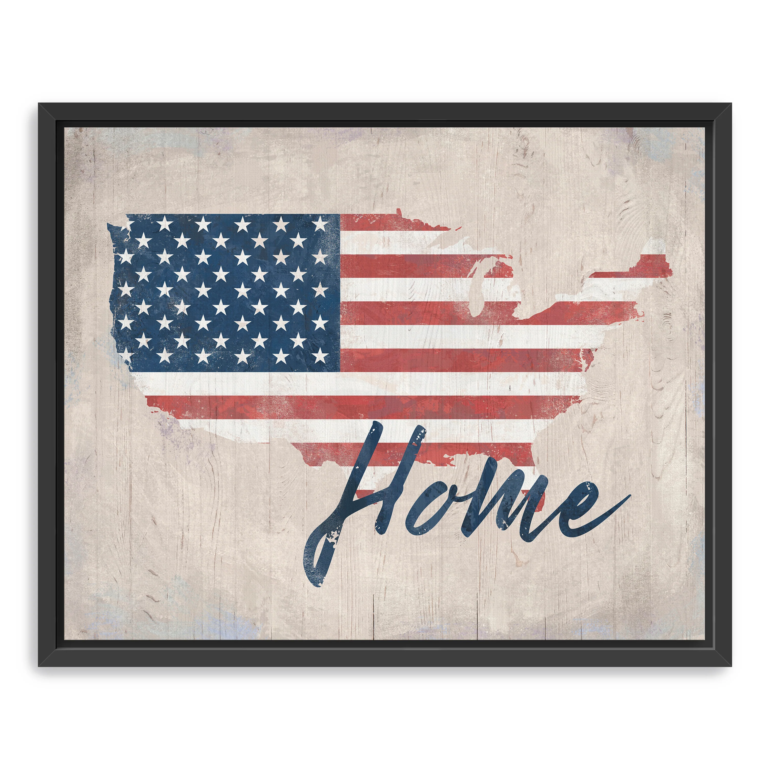 Star-Spangled Home Canvas Giclee