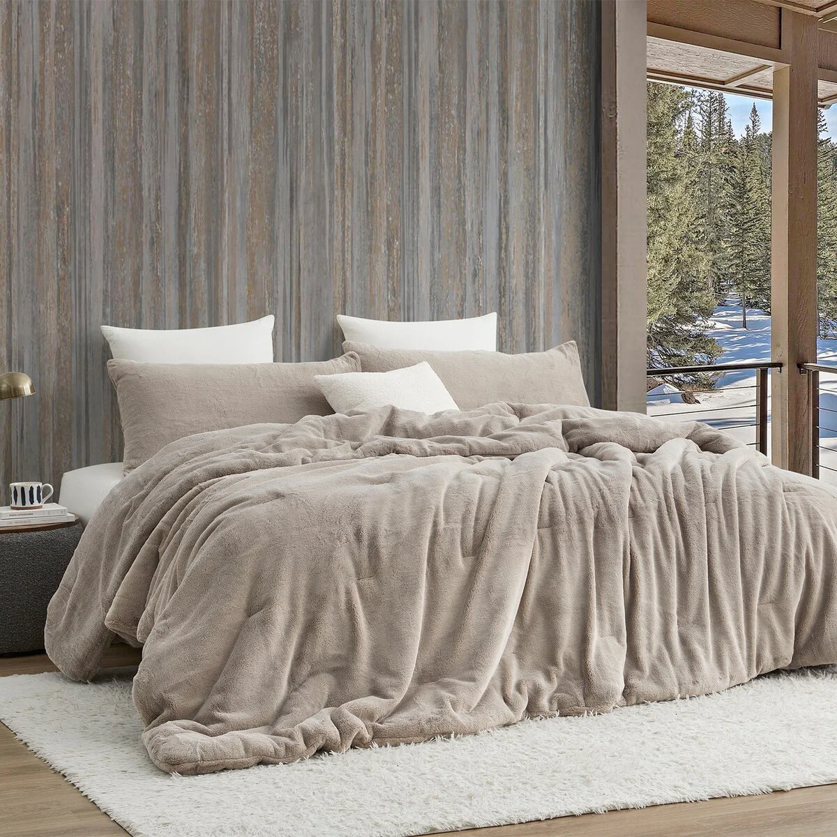 Buttercream Chunky Bunny - Coma Inducer? Oversized Comforter Set - Frosted Caramel Beige