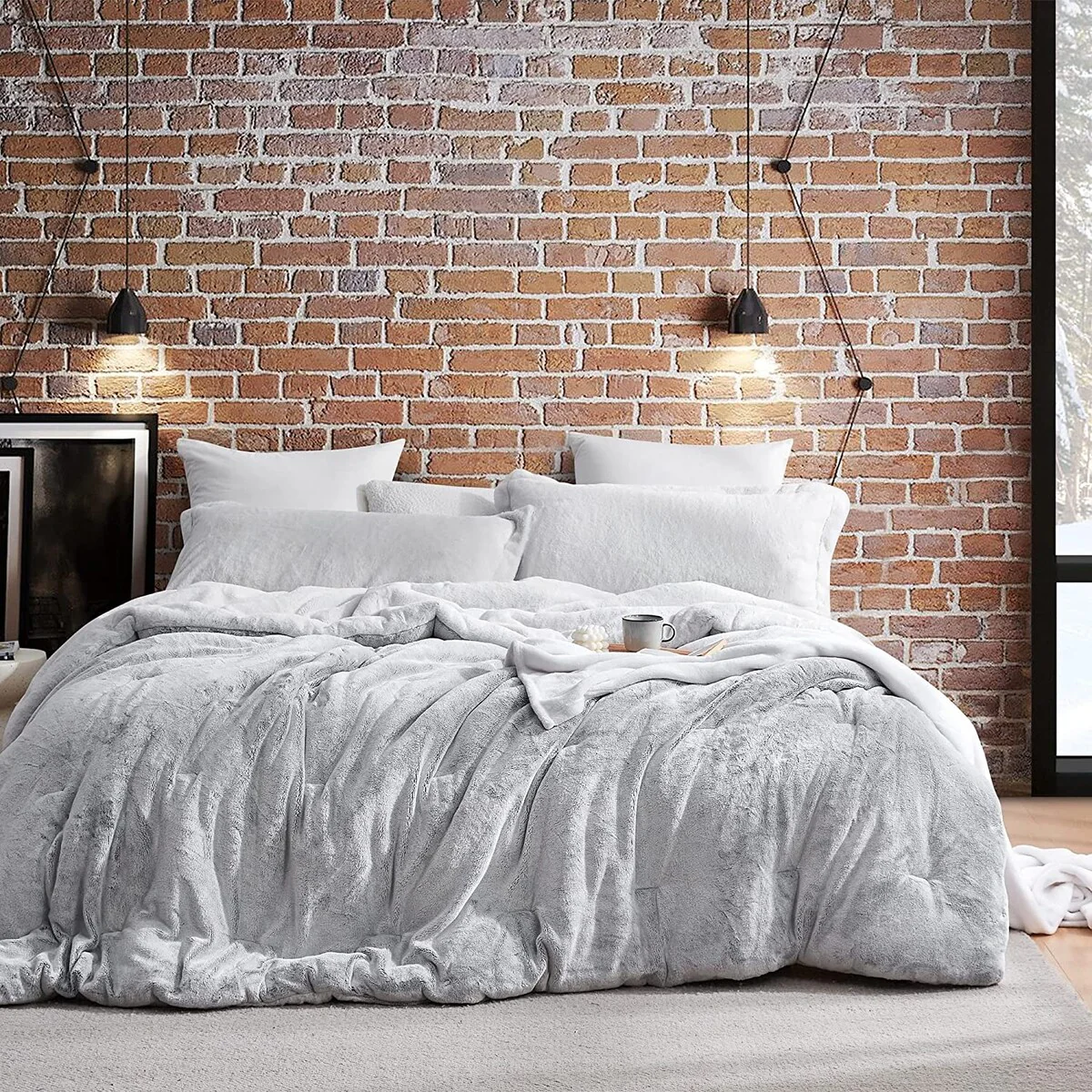 Frozen Chunky Bunny - Coma Inducer? Oversized Comforter Set - Frosted Black