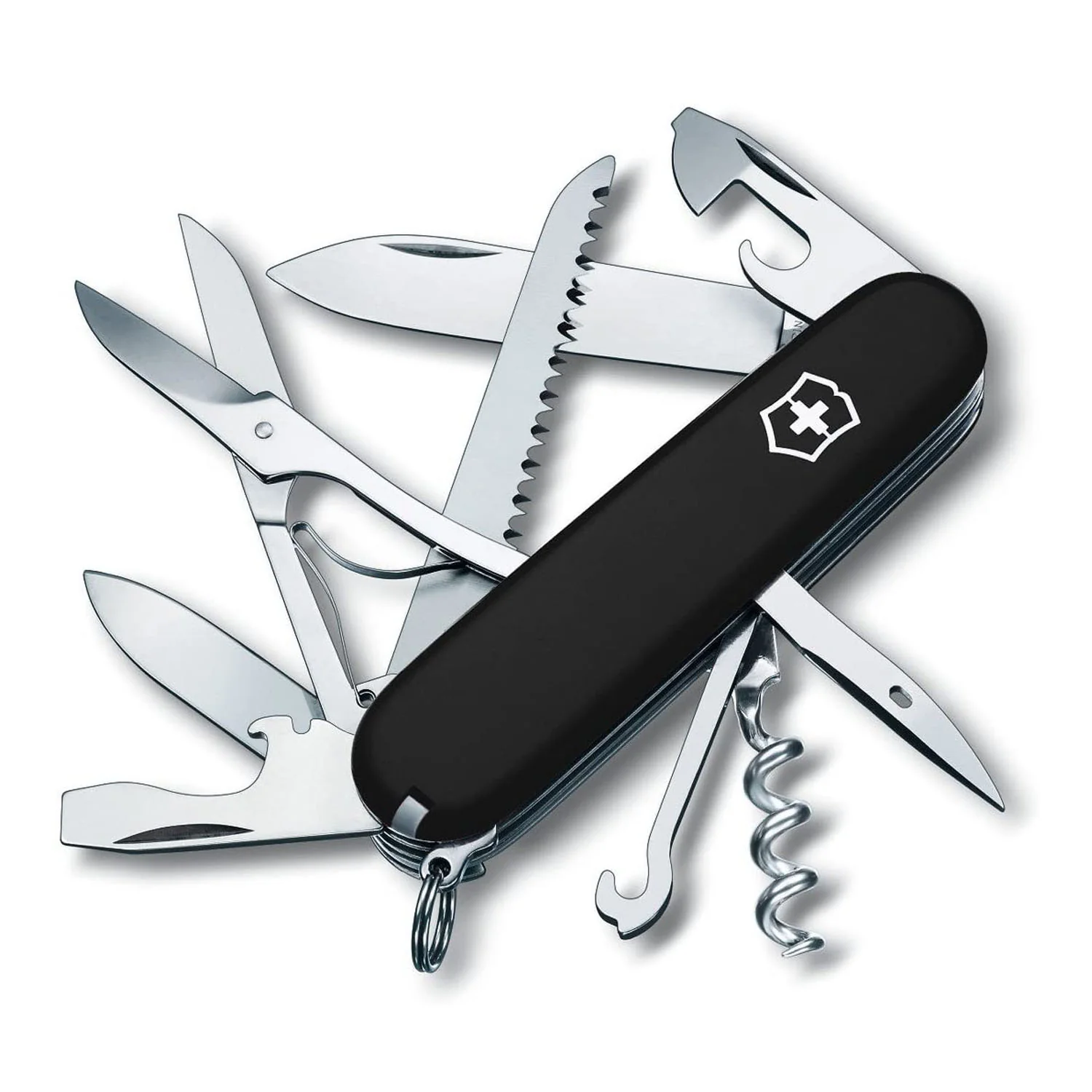 Victorinox Swiss Army Huntsman Pocket Knife, Black
