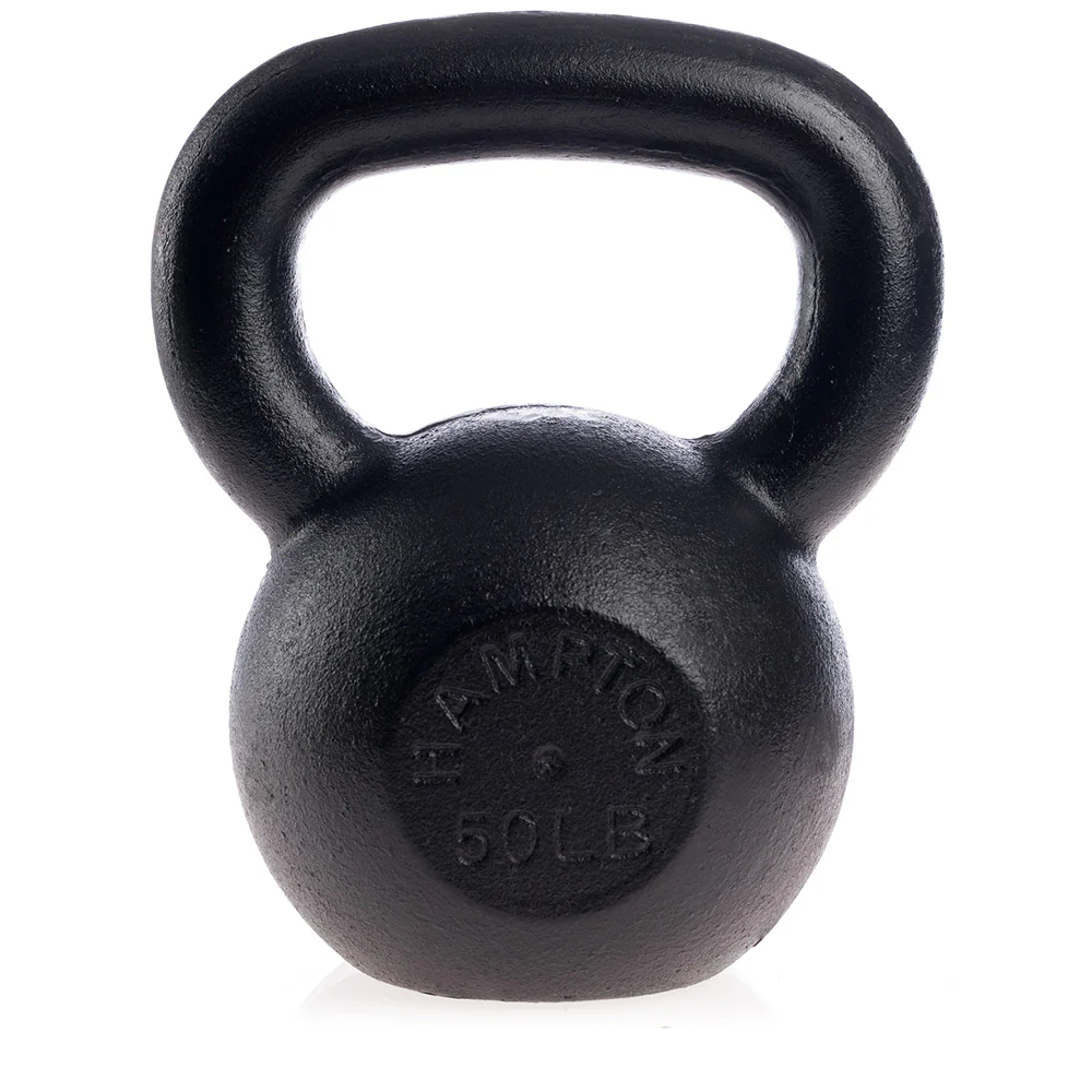 Hampton 50LB Black Kettle Bell