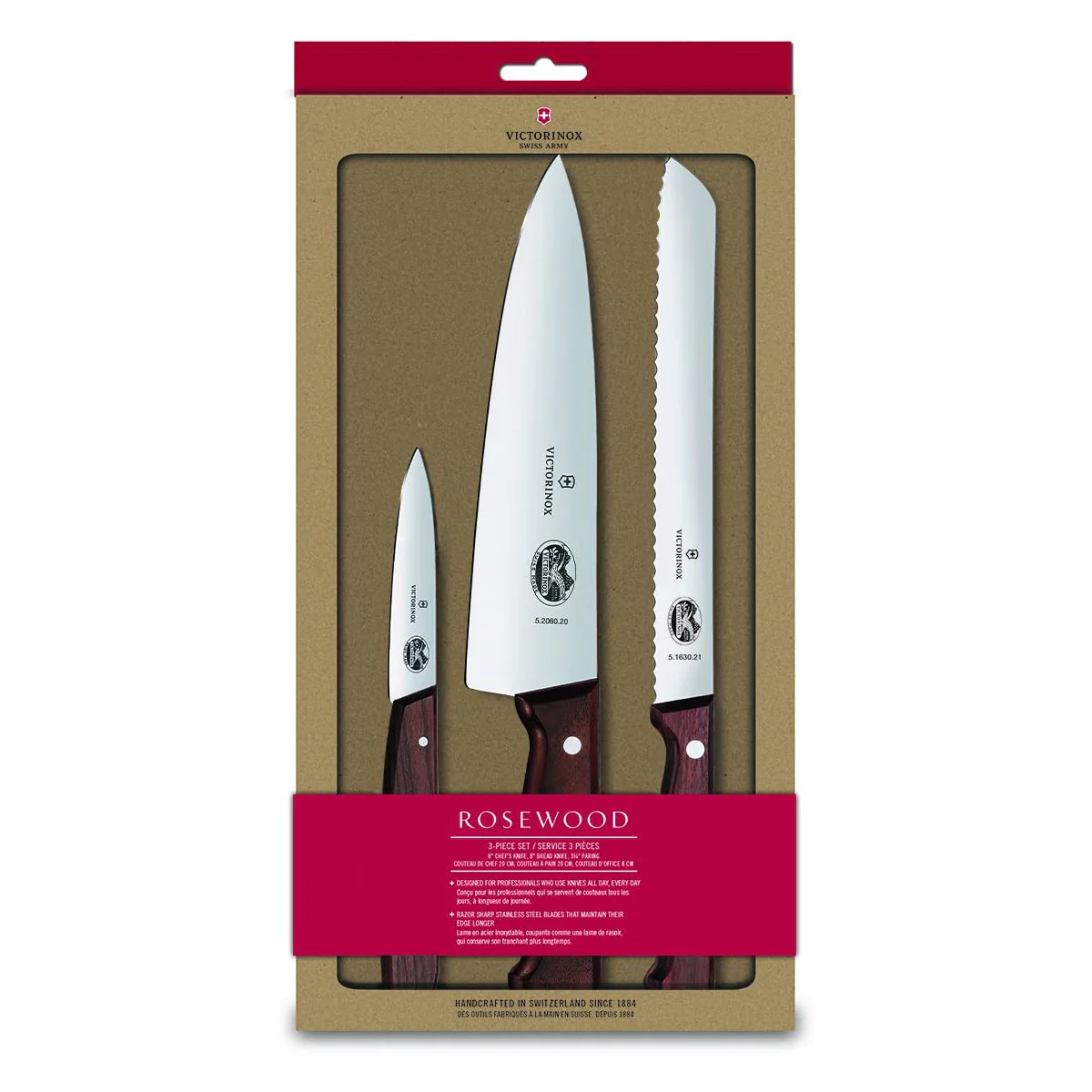 Victorinox Wood 3-Piece Kitchen Set