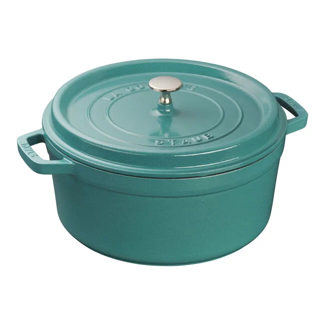 Staub 4-Qt Round Enameled Dutch Oven - Cherry